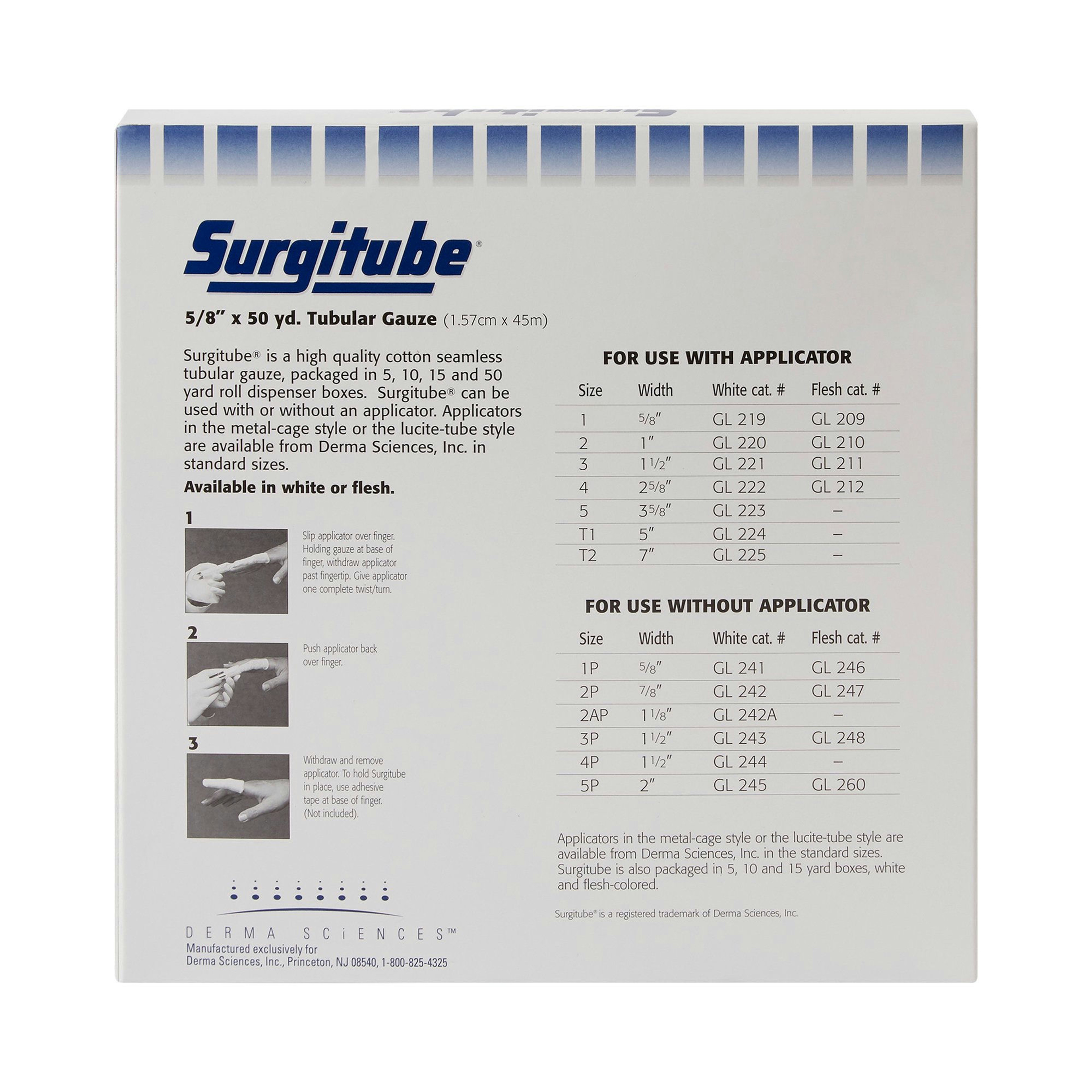 Surgitube Tubular Gauze for Fingers
