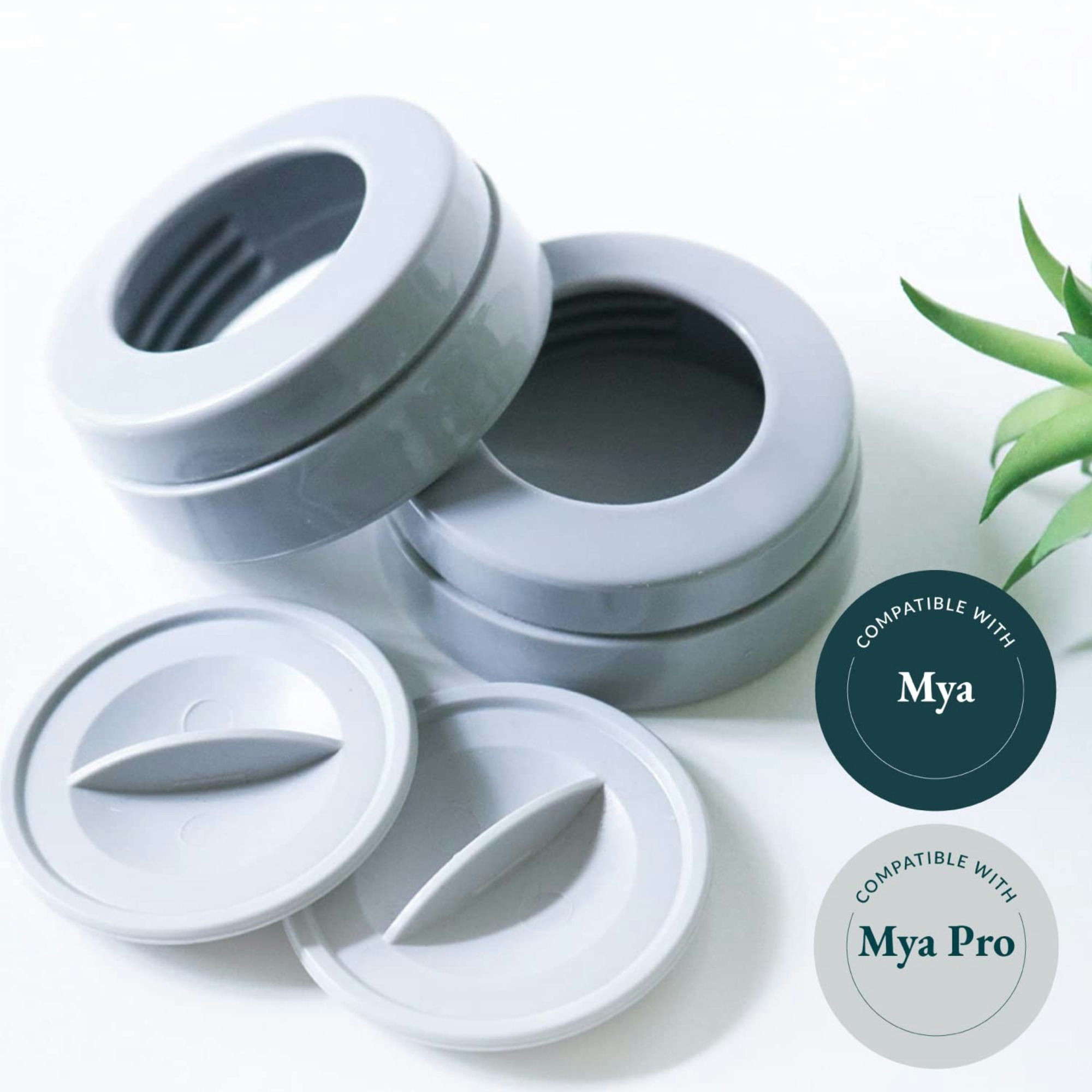 Ameda Mya Breast Pump Storage Bottle with Locking Ring and Disc