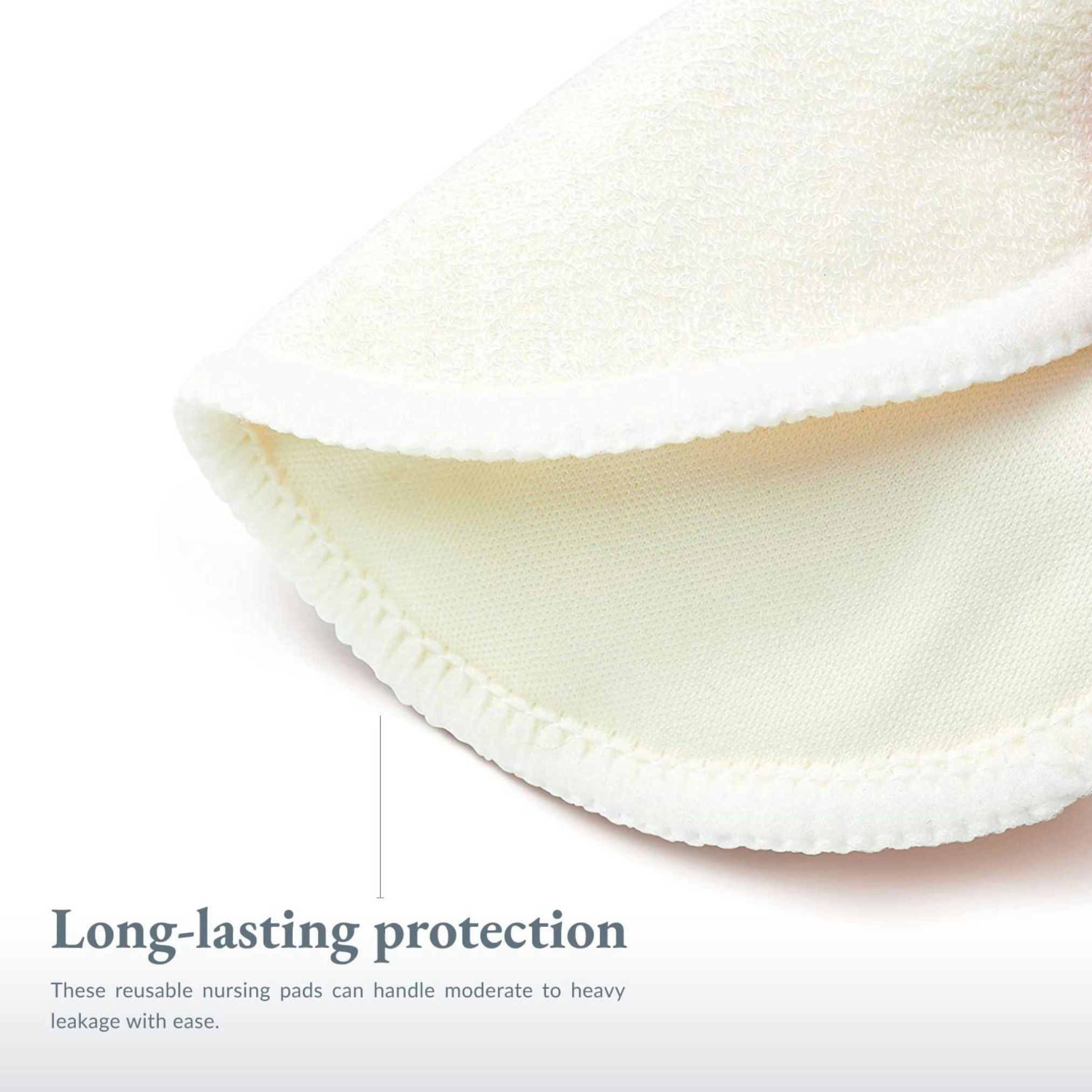 Ameda Contoured Washable Bamboo & Cotton Breast Pads