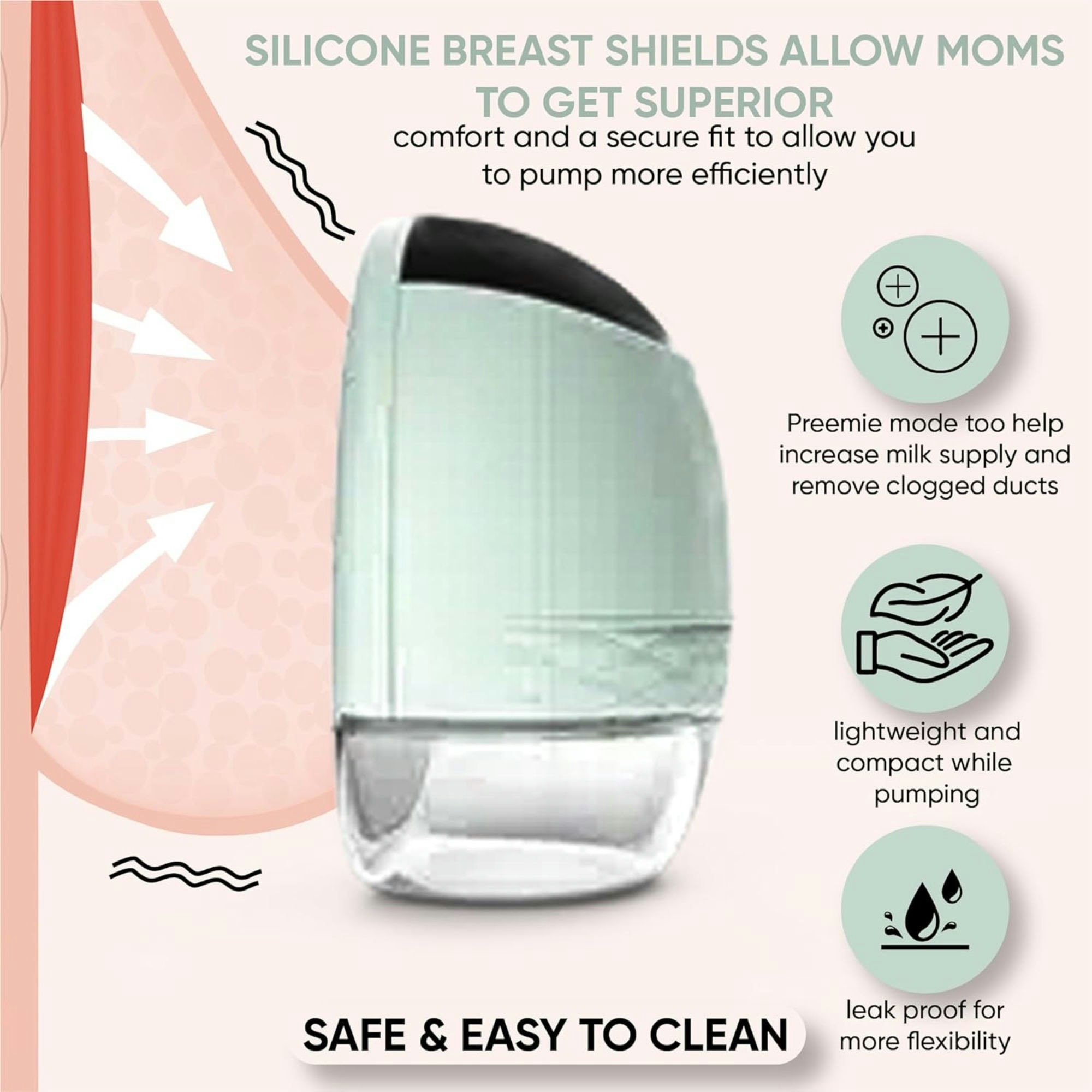 Zomee Fit Wearable Hands Free Breast Pump