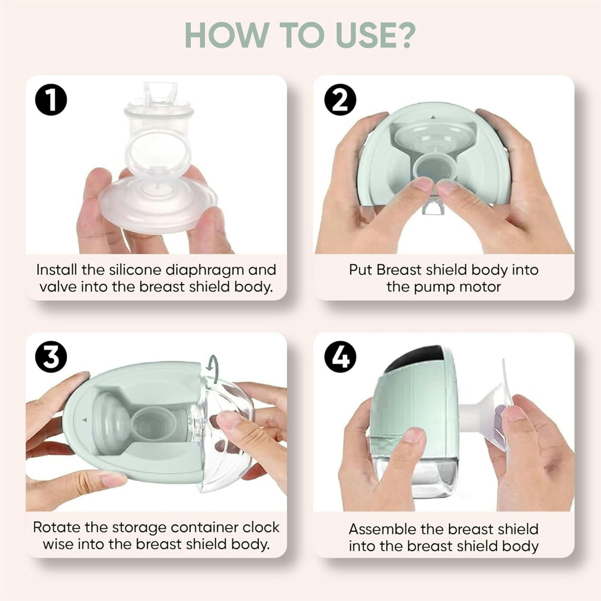 Zomee Fit Wearable Hands Free Breast Pump