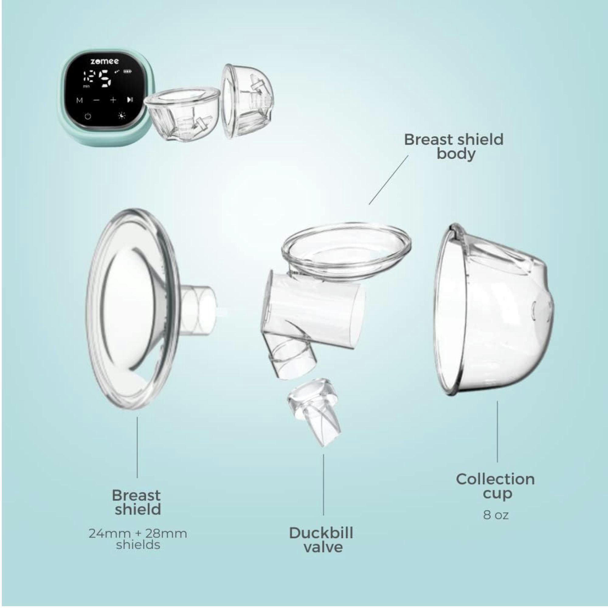 Zomee Hands Free Collection Cups