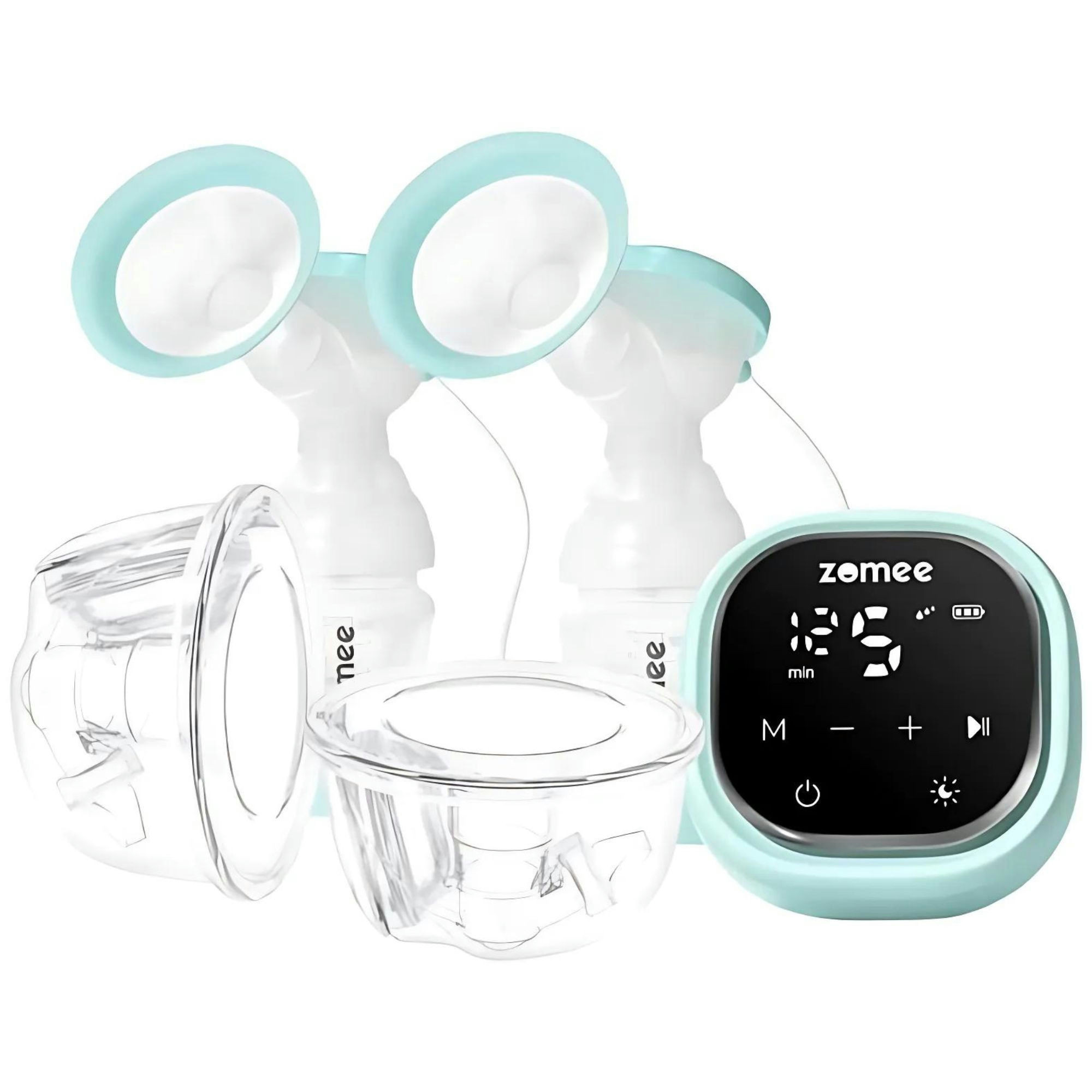 Zomee Z2 Double Electric Breast Pump and Hands Free Collection Cups Bundle