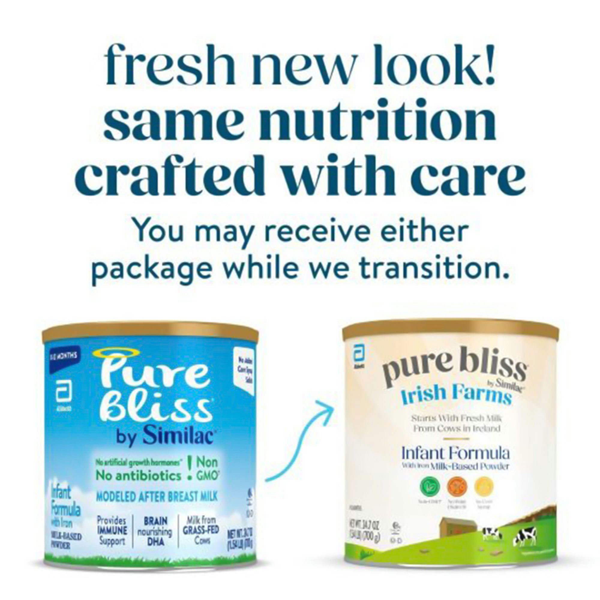 Similac Pure Bliss Irish Farms Infant Formula with Iron