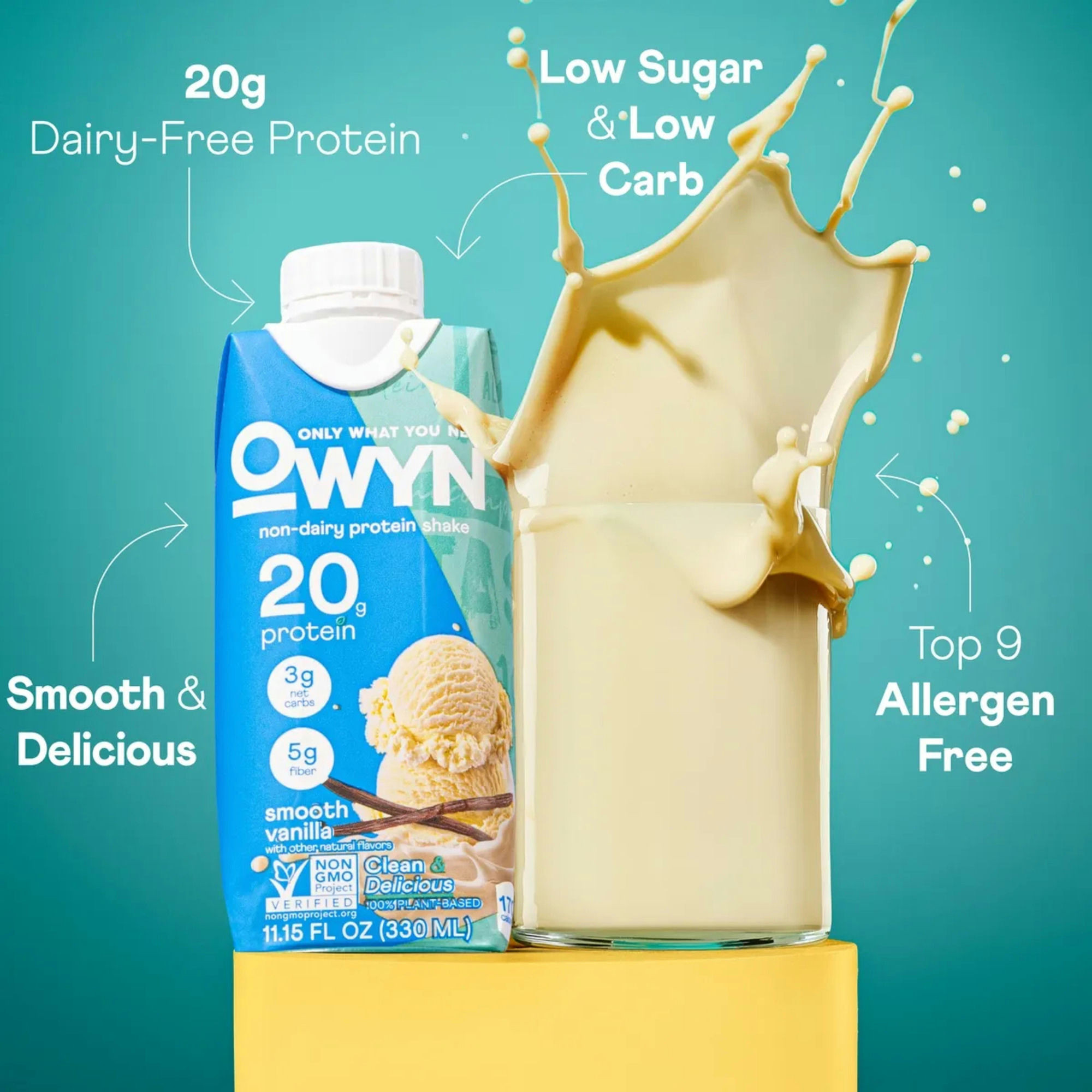 OWYN Non-Dairy Protein Shake, Carton