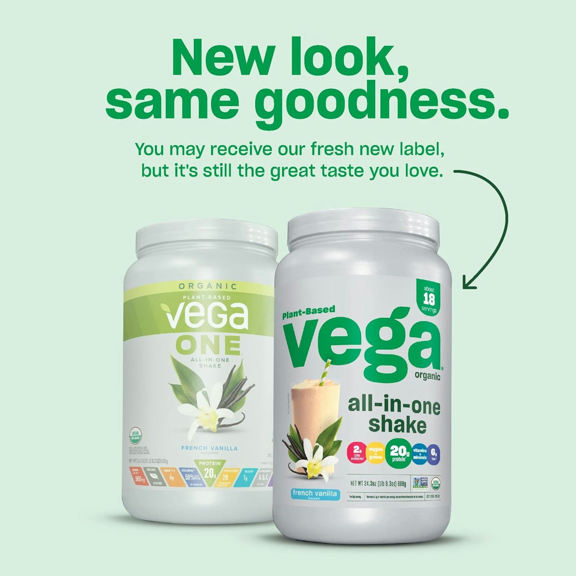 Vega Plant Organic Based One All in One Shake Drink Mix