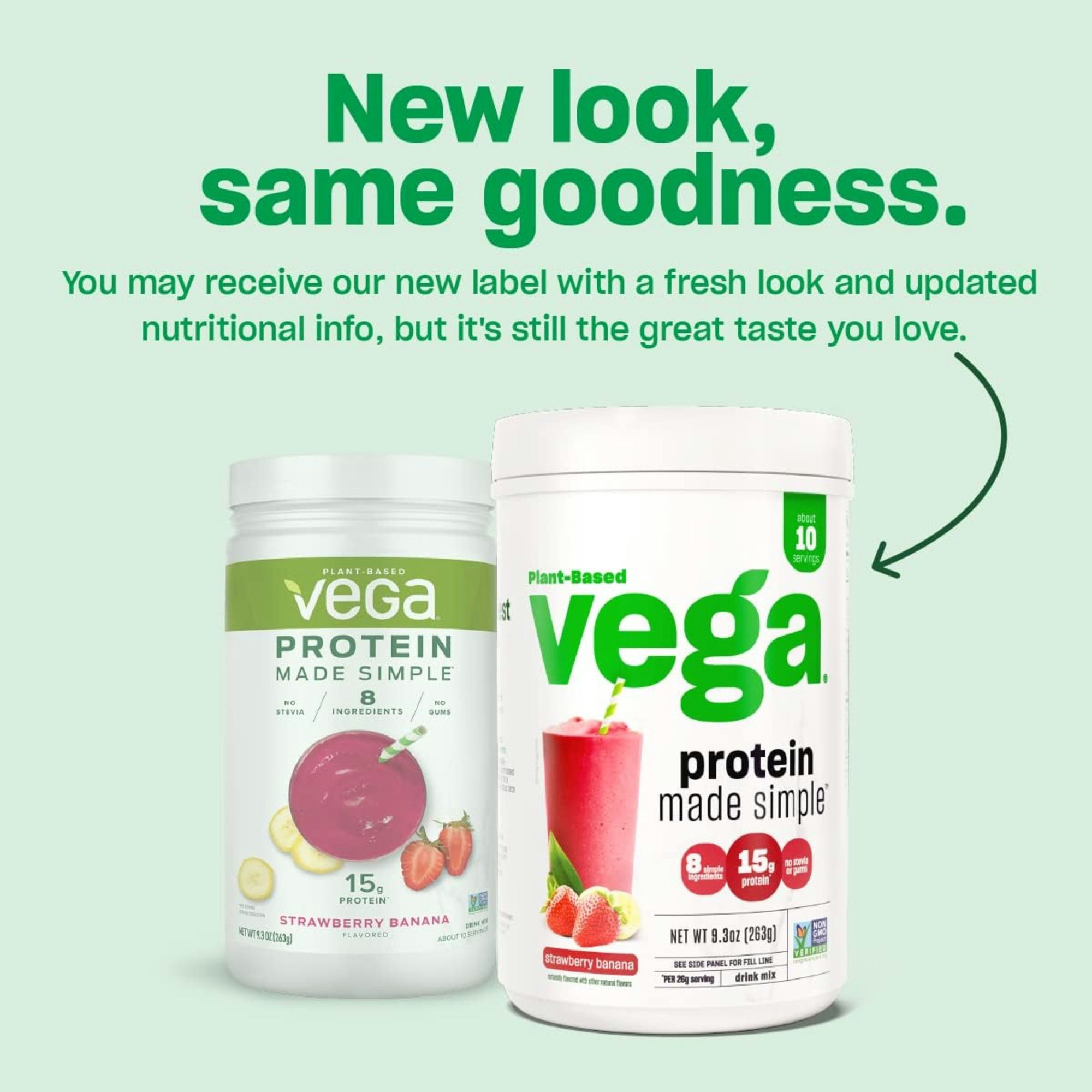 Vega Plant Based Protein Made Simple Drink Mix