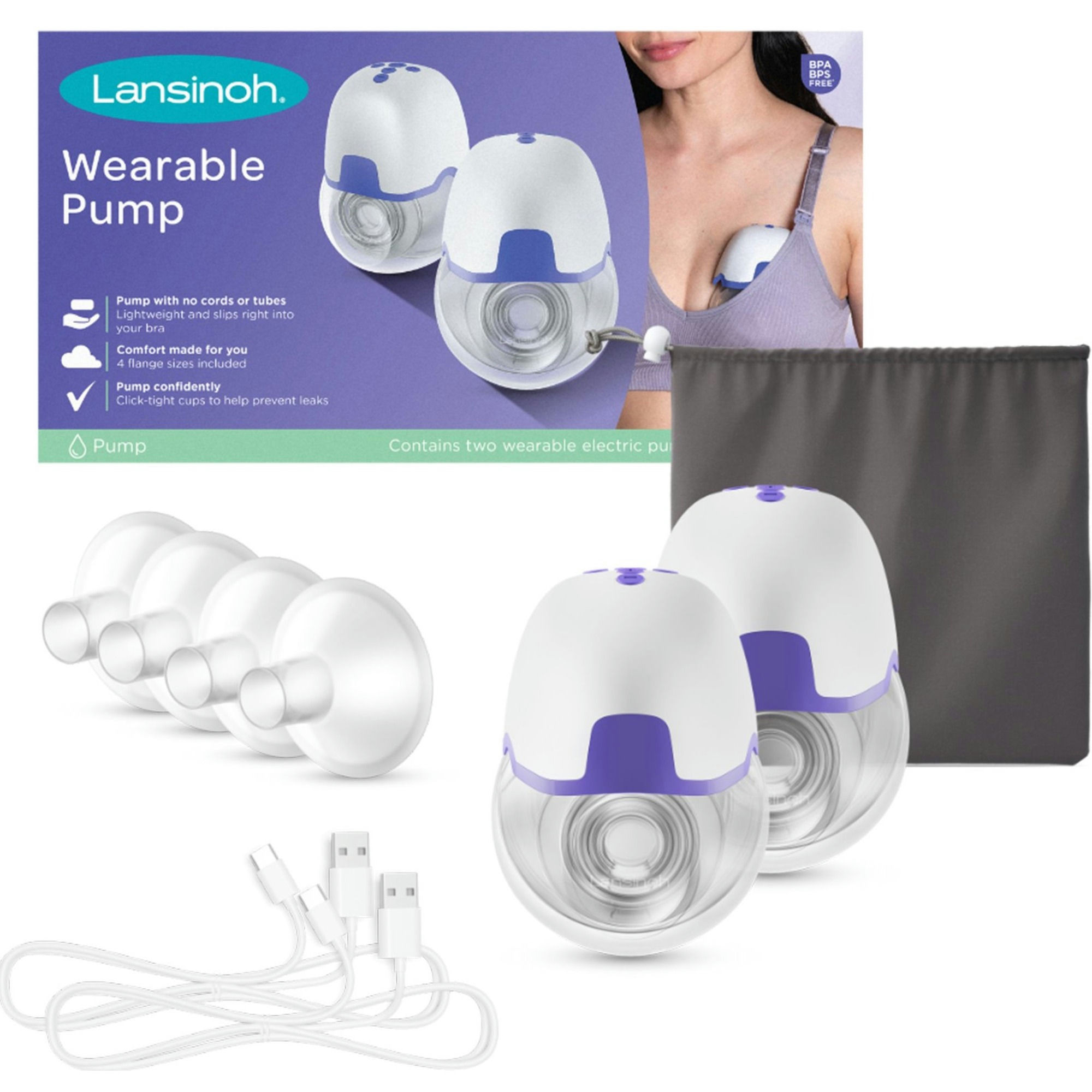Lansinoh Double Electric Wearable Breast Pump