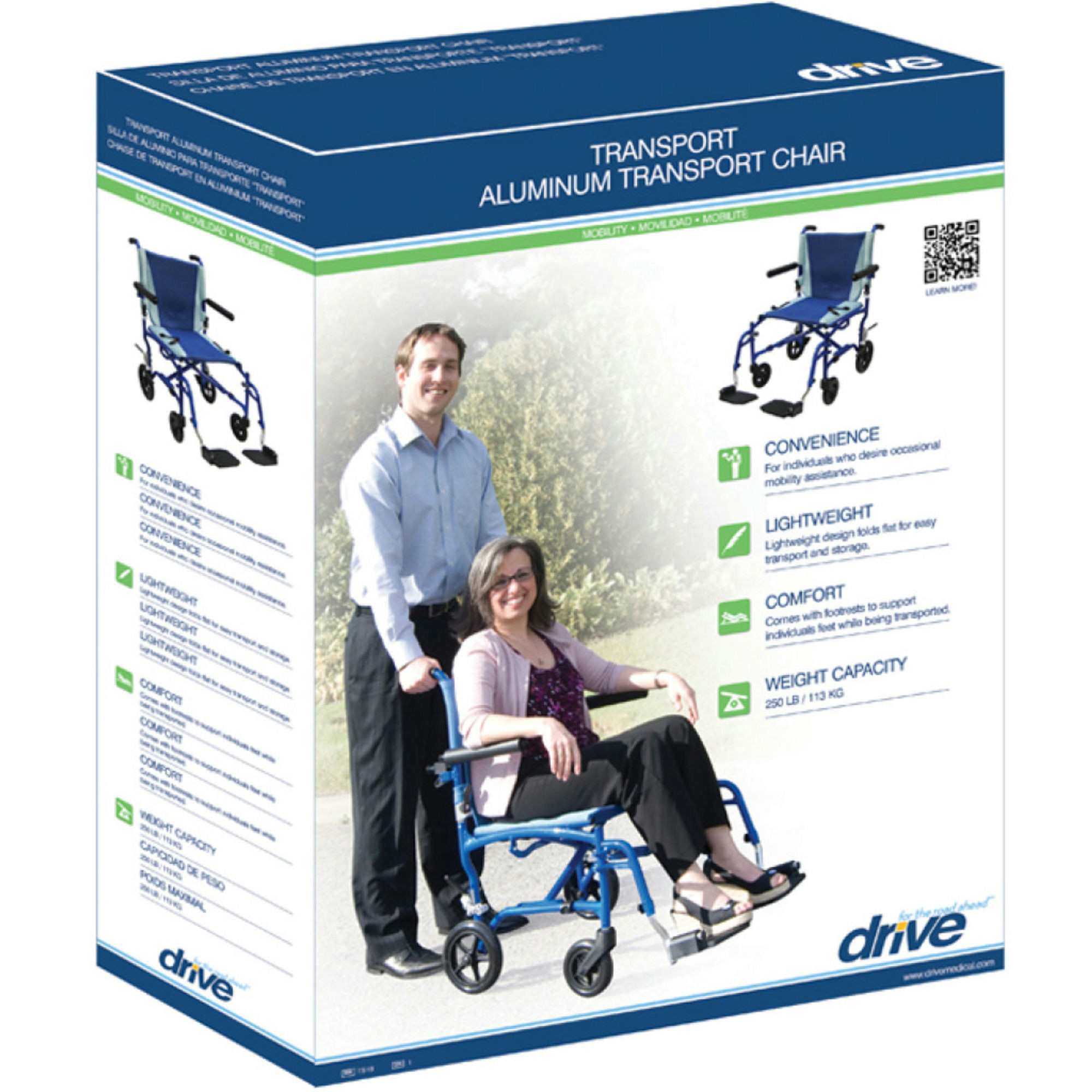 Drive TranSport Aluminum Transport Chair