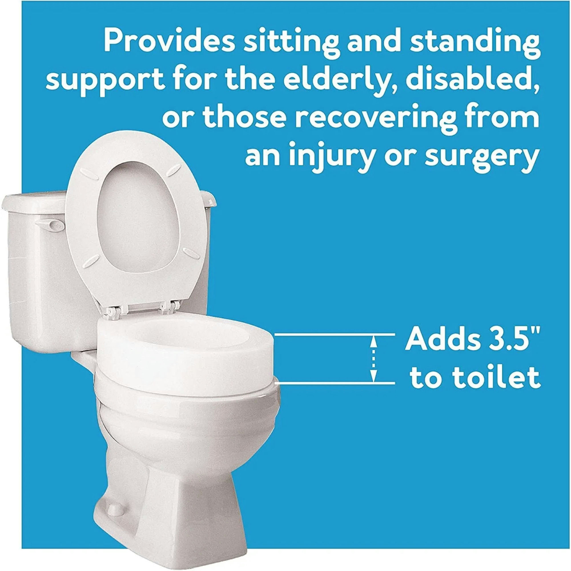 Carex Standard Toilet Seat Elevator