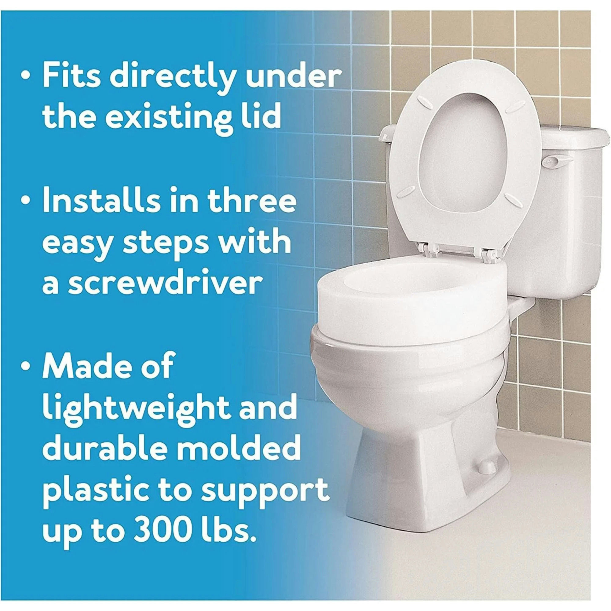 Carex Standard Toilet Seat Elevator