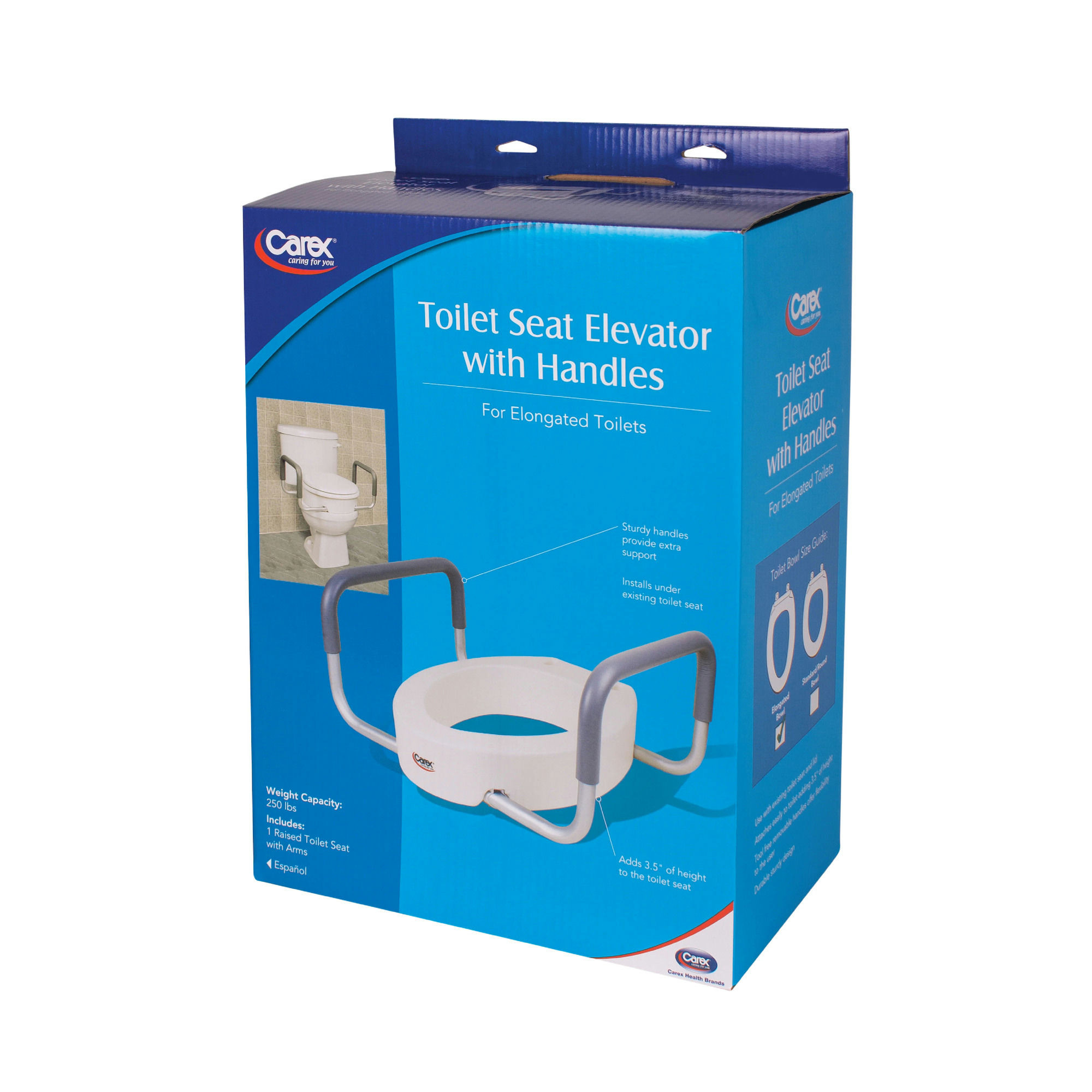 Carex Toilet Seat Elevator with Handles