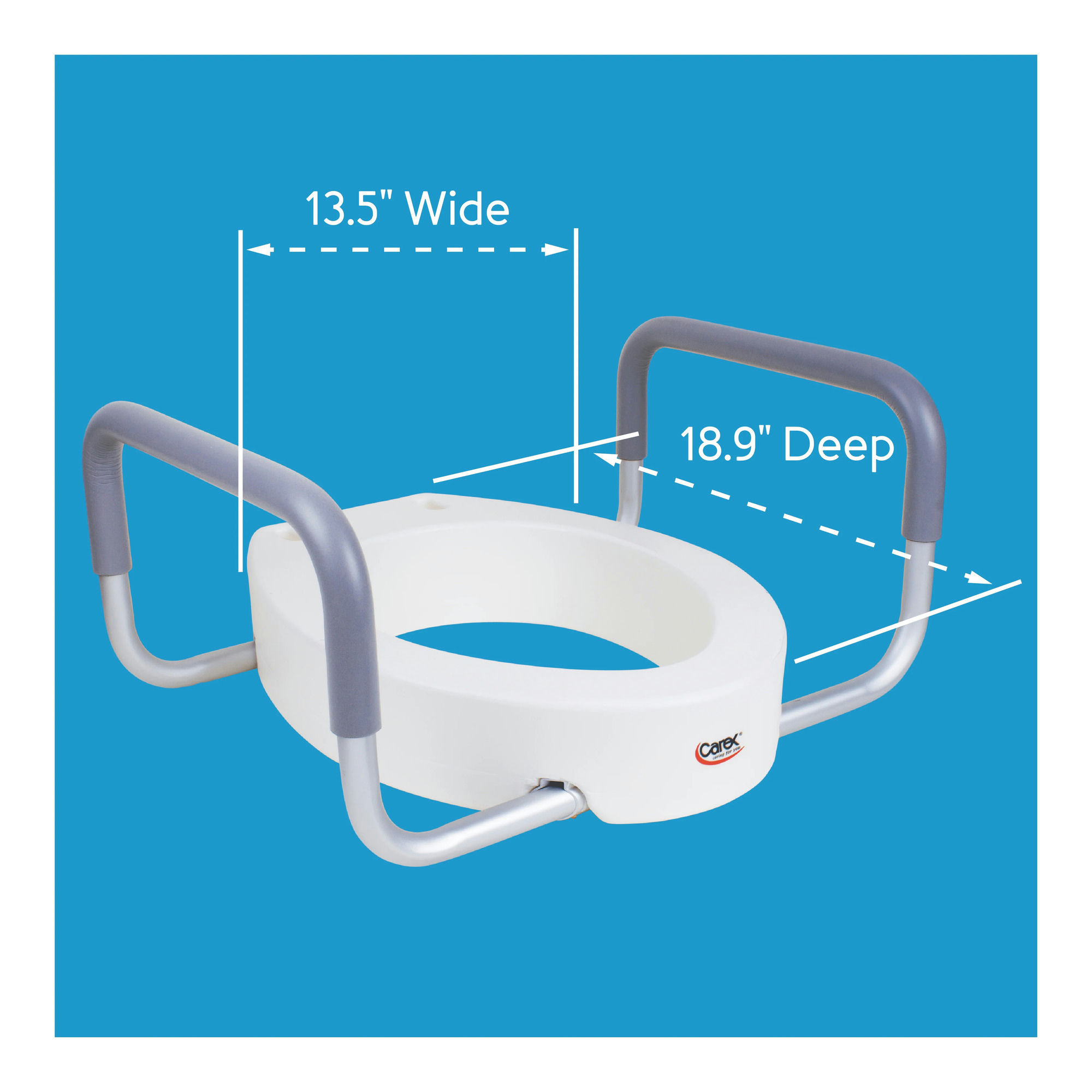 Carex Toilet Seat Elevator with Handles