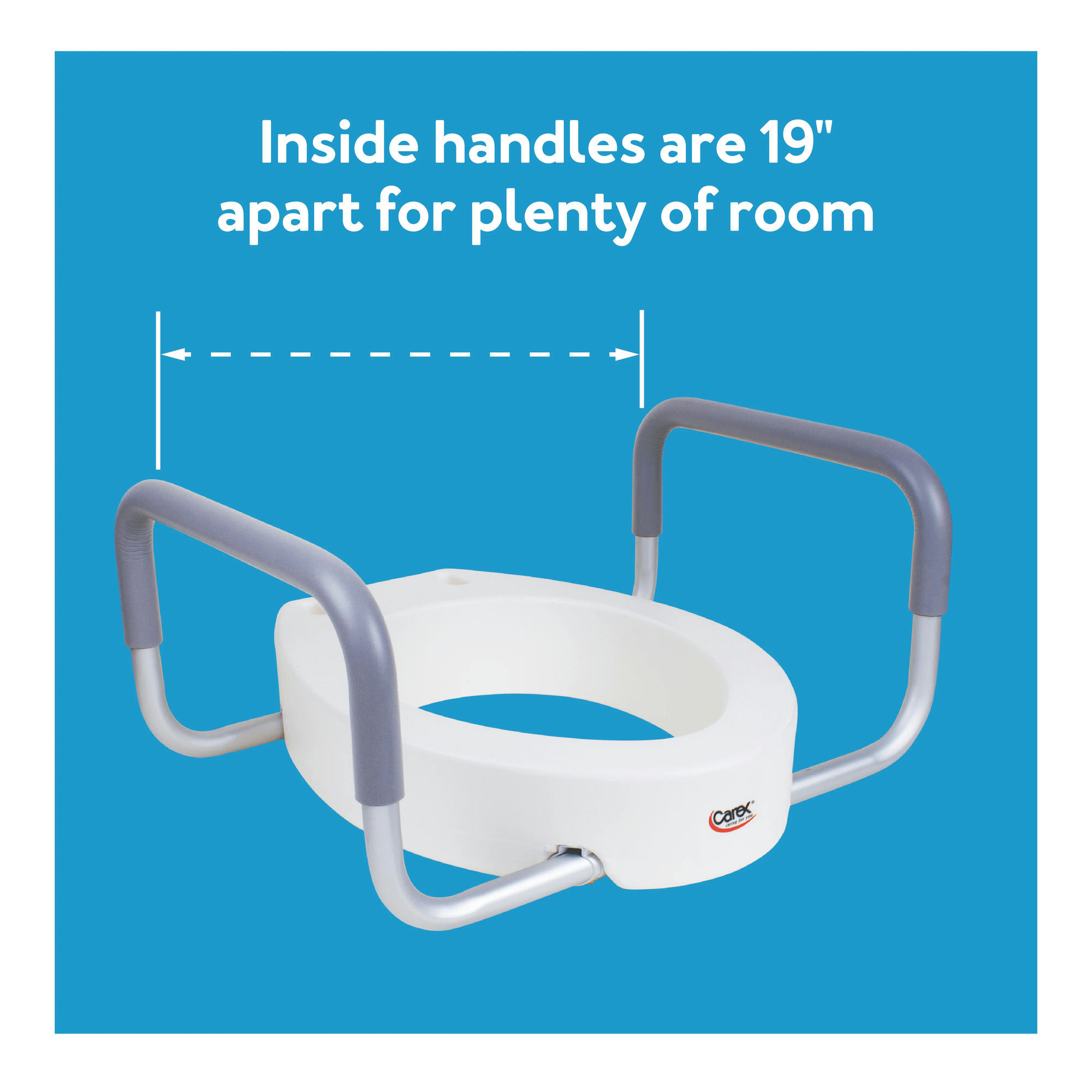 Carex Toilet Seat Elevator with Handles