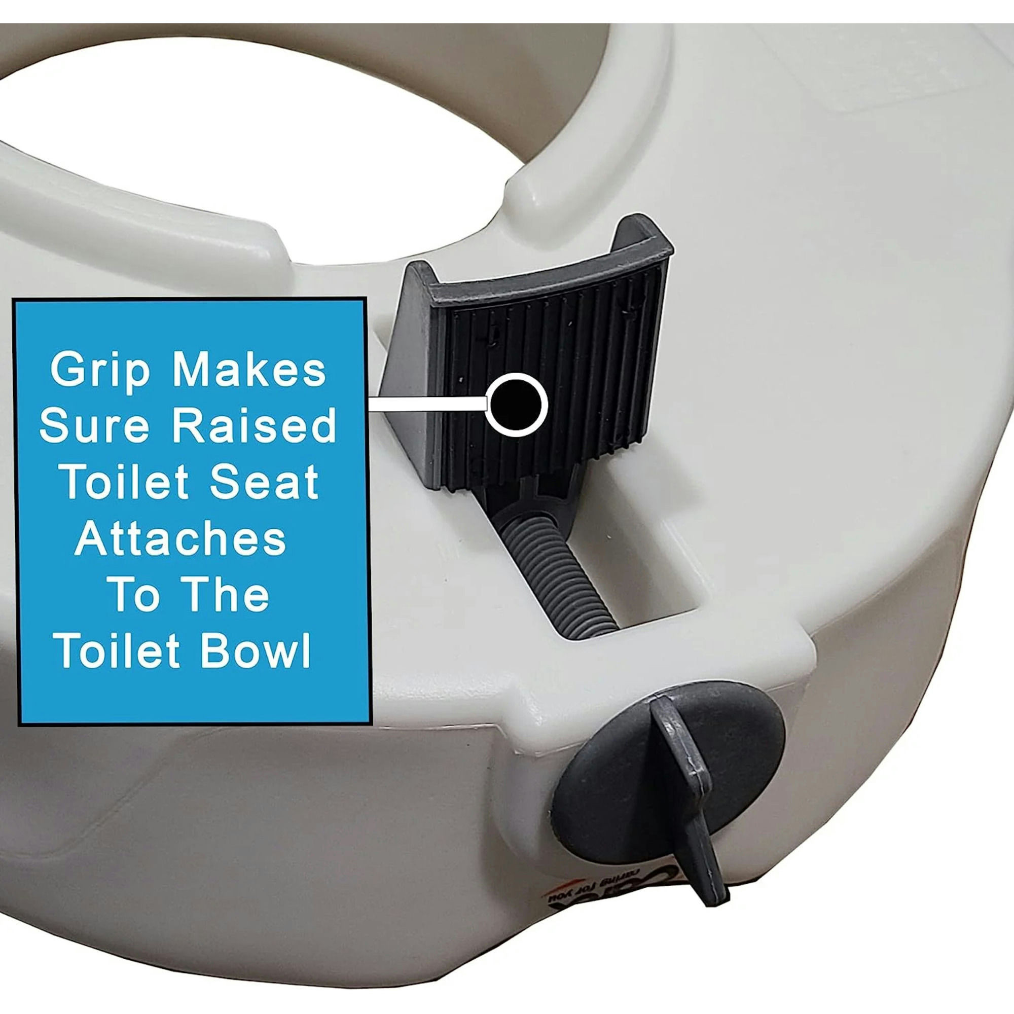 Carex Classics Raised Toilet Seat with Armrests
