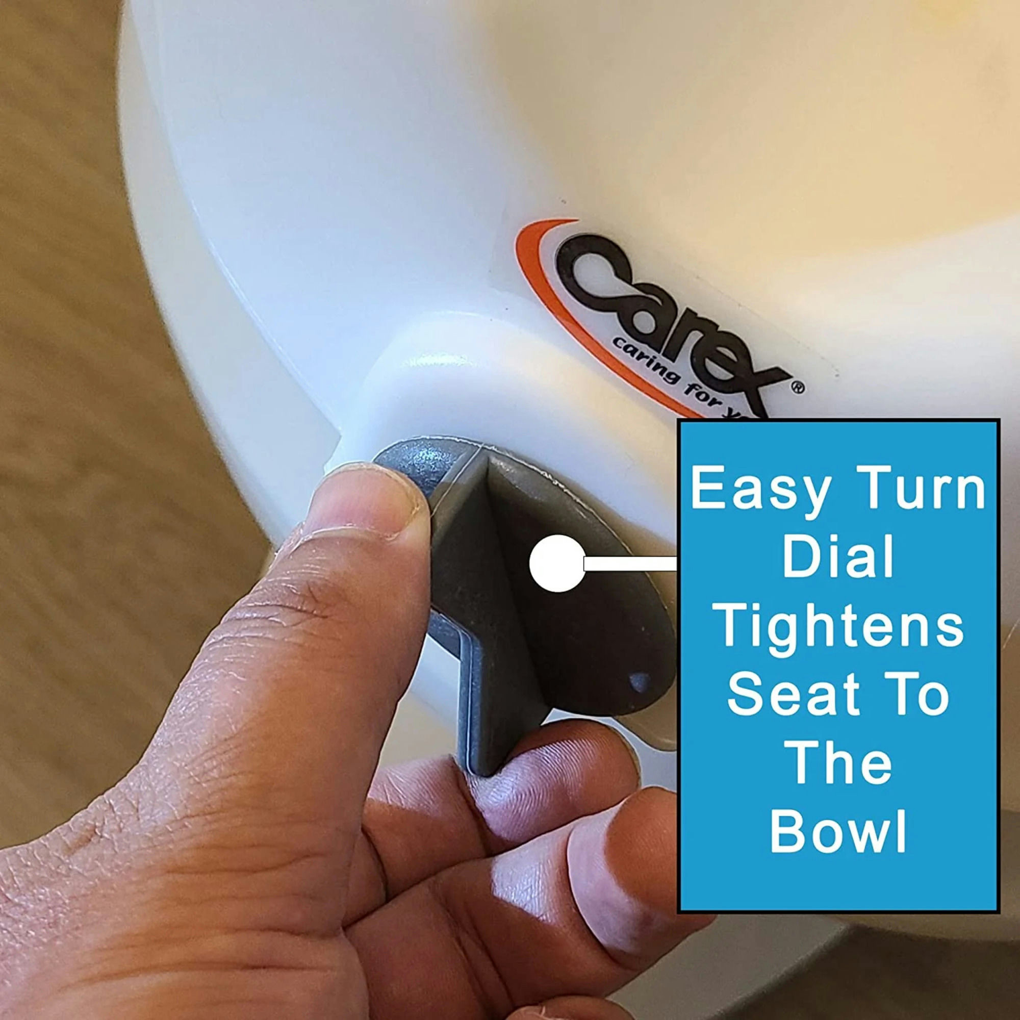 Carex Classics Raised Toilet Seat with Armrests