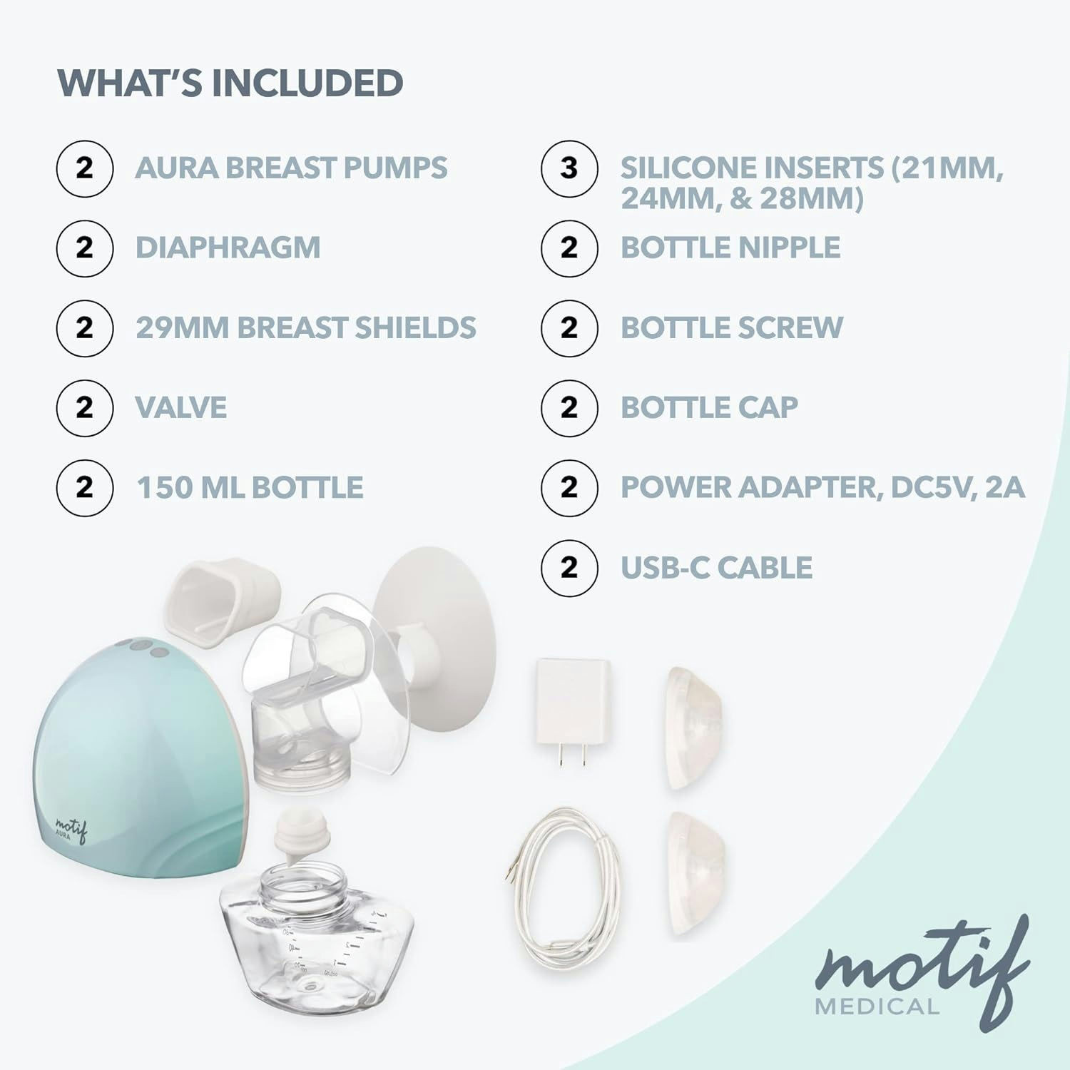 Motif Aura Hands-Free Double Electric Breast Pump