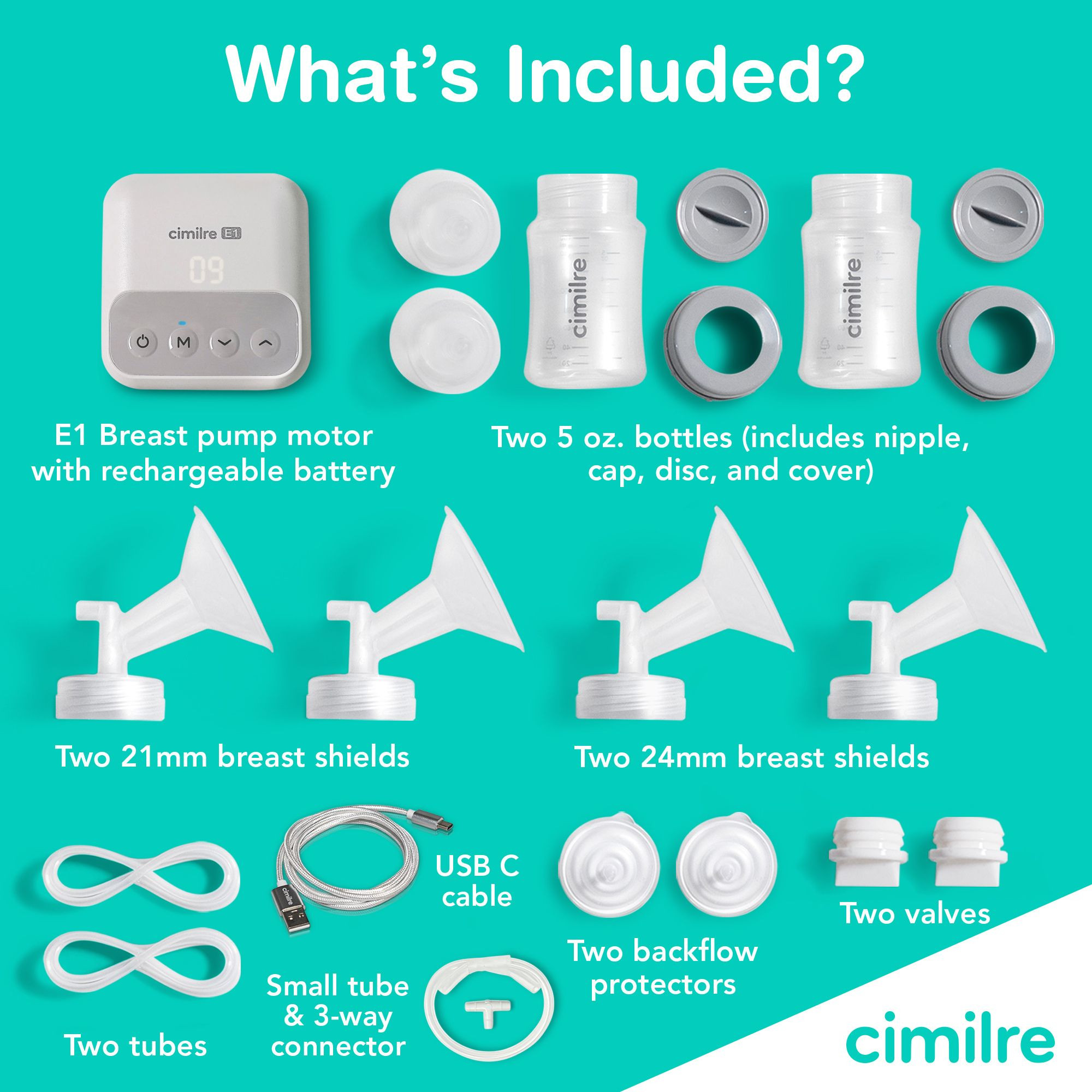 Cimilre E1 Double Electric Breast Pump Kit