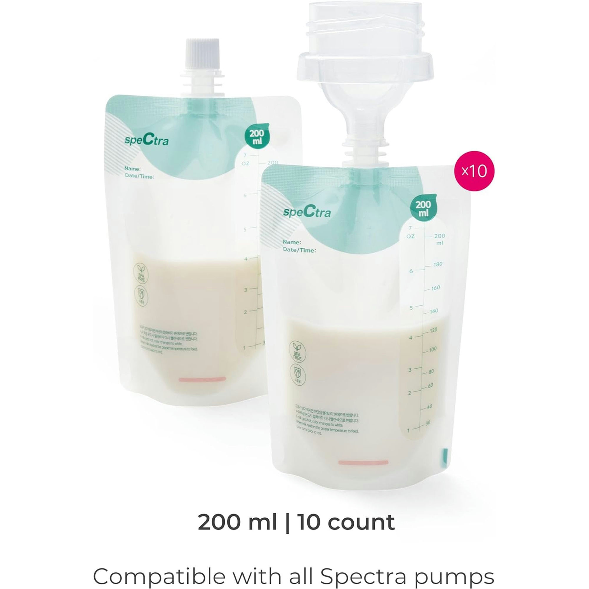 Spectra Simple Store Milk Collection Bags Starter Kit