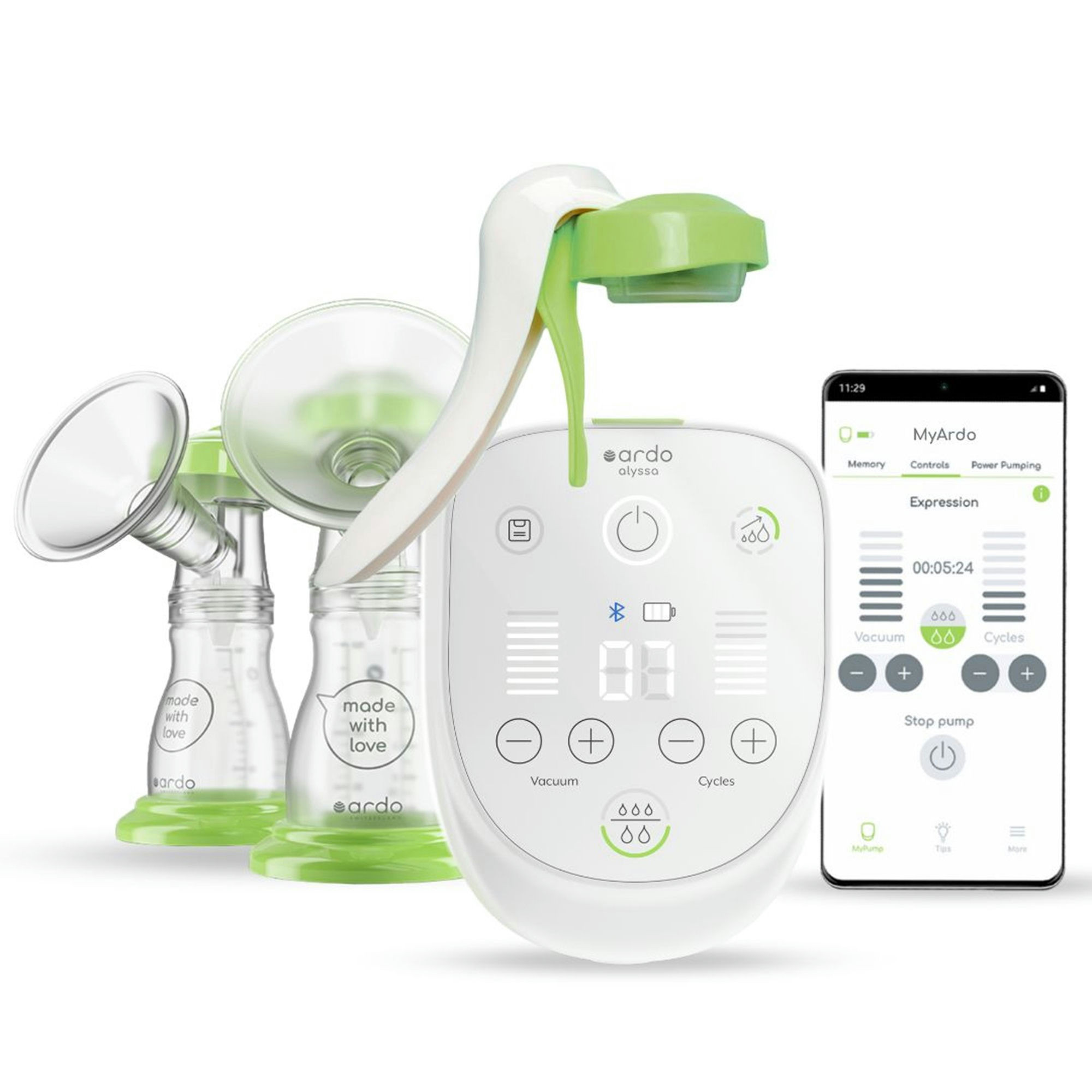 Ardo Alyssa Double Plus Electric Breast Pump with Manual Pump Handle