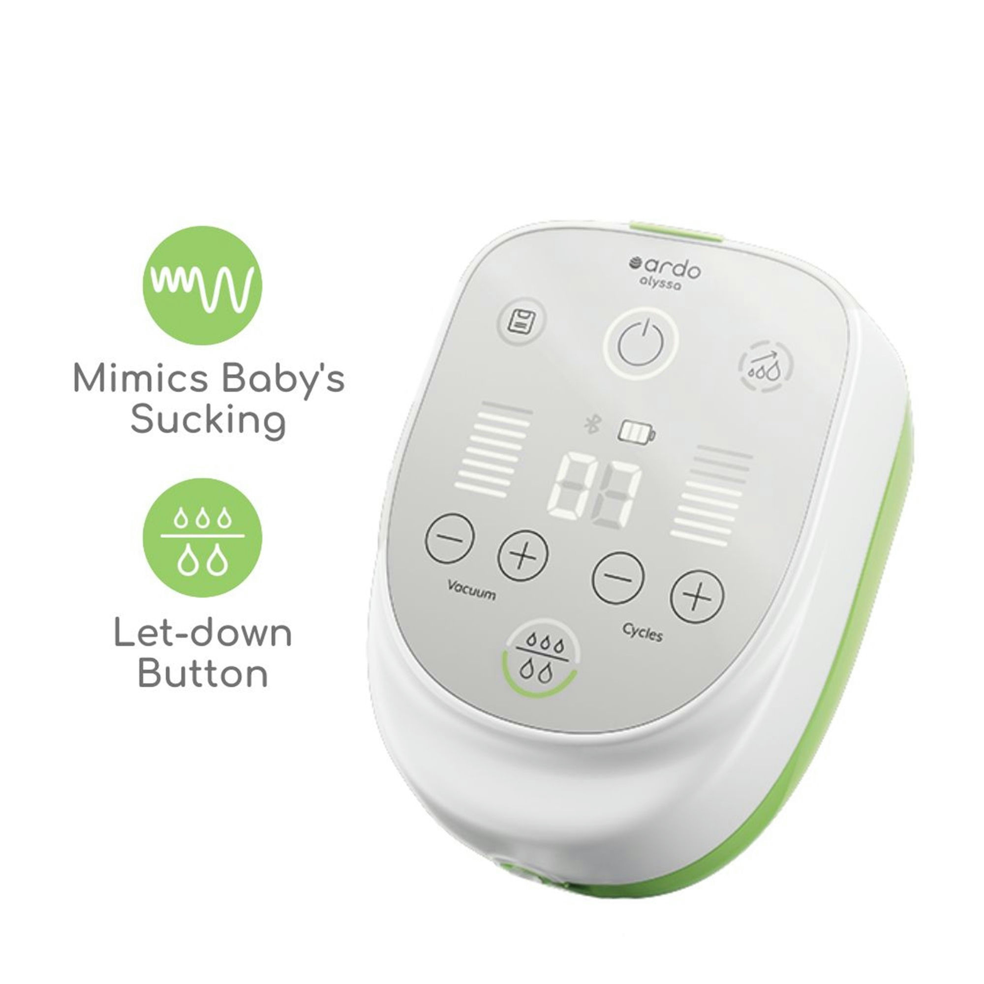 Ardo Alyssa Double Plus Electric Breast Pump with Manual Pump Handle