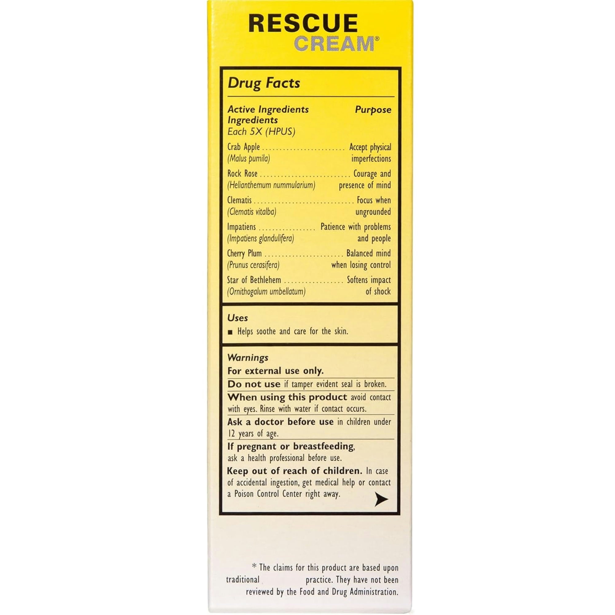 Bach Rescue Cream for Hands, Body & Face