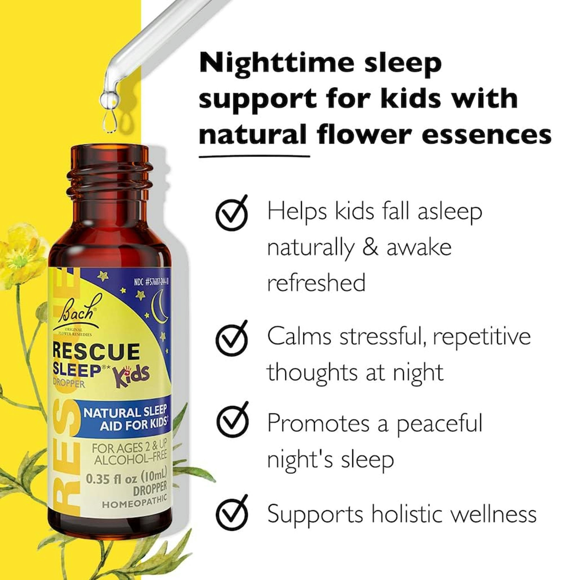 Bach Rescue Sleep Kids Dropper Natural Sleep Aid for Kids