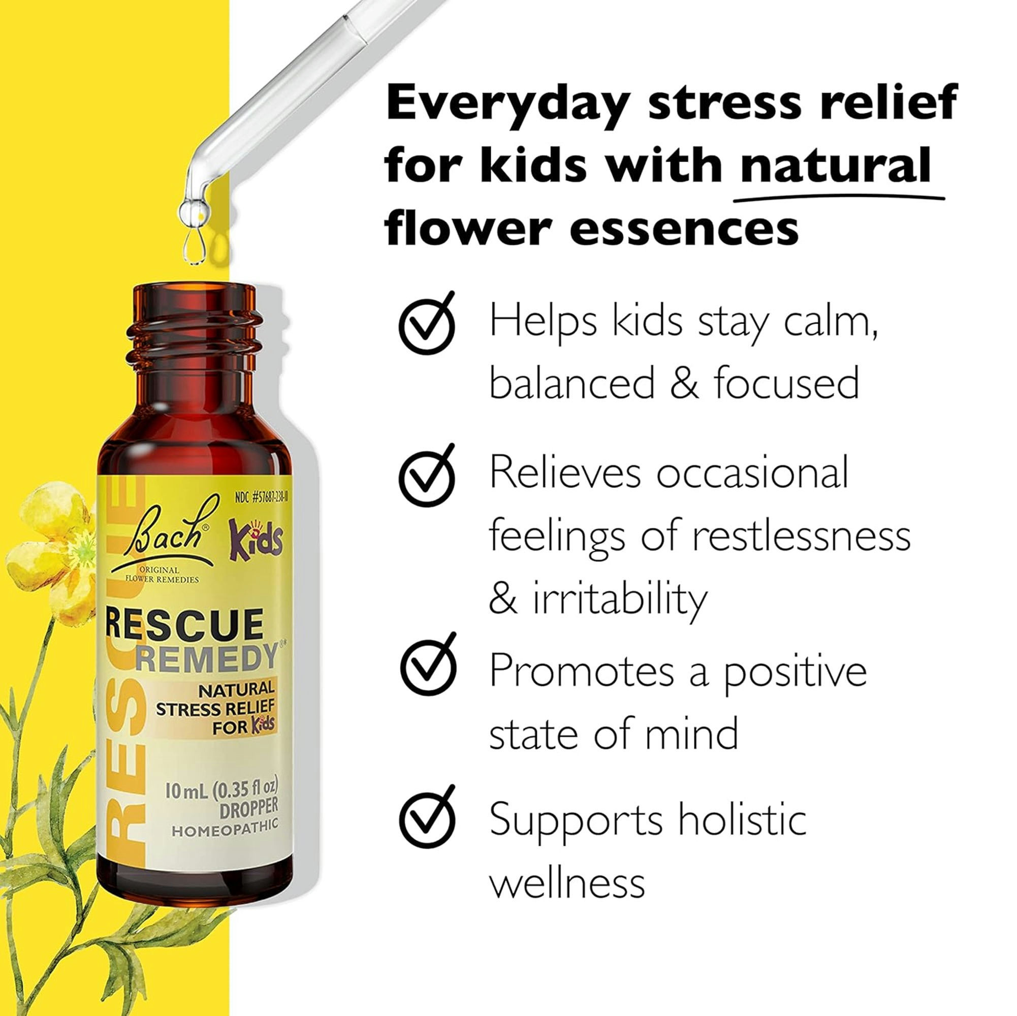 Bach Rescue Remedy Kids Natural Stress Relief for Kids