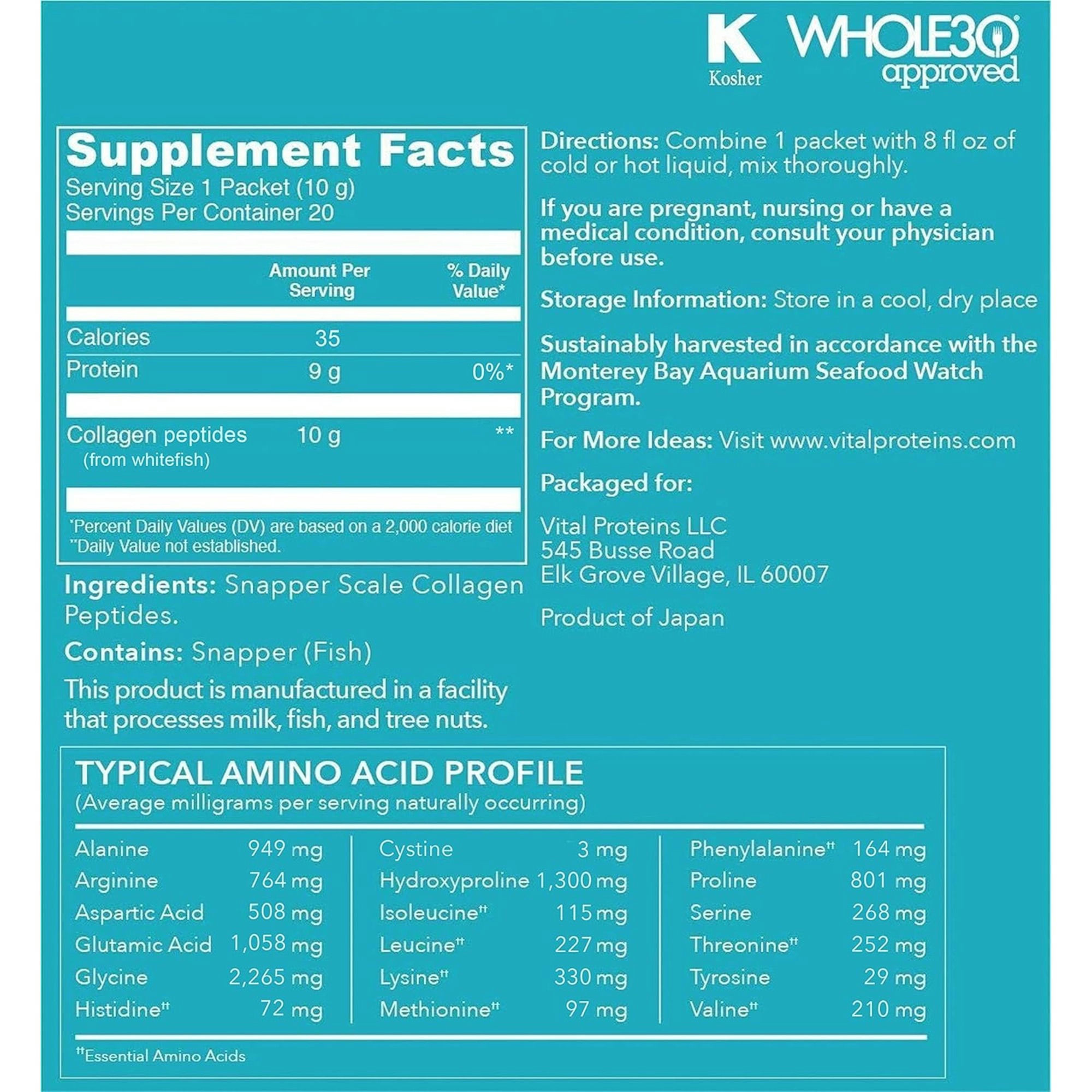 Vital Proteins Marine Collagen Dietary Supplement