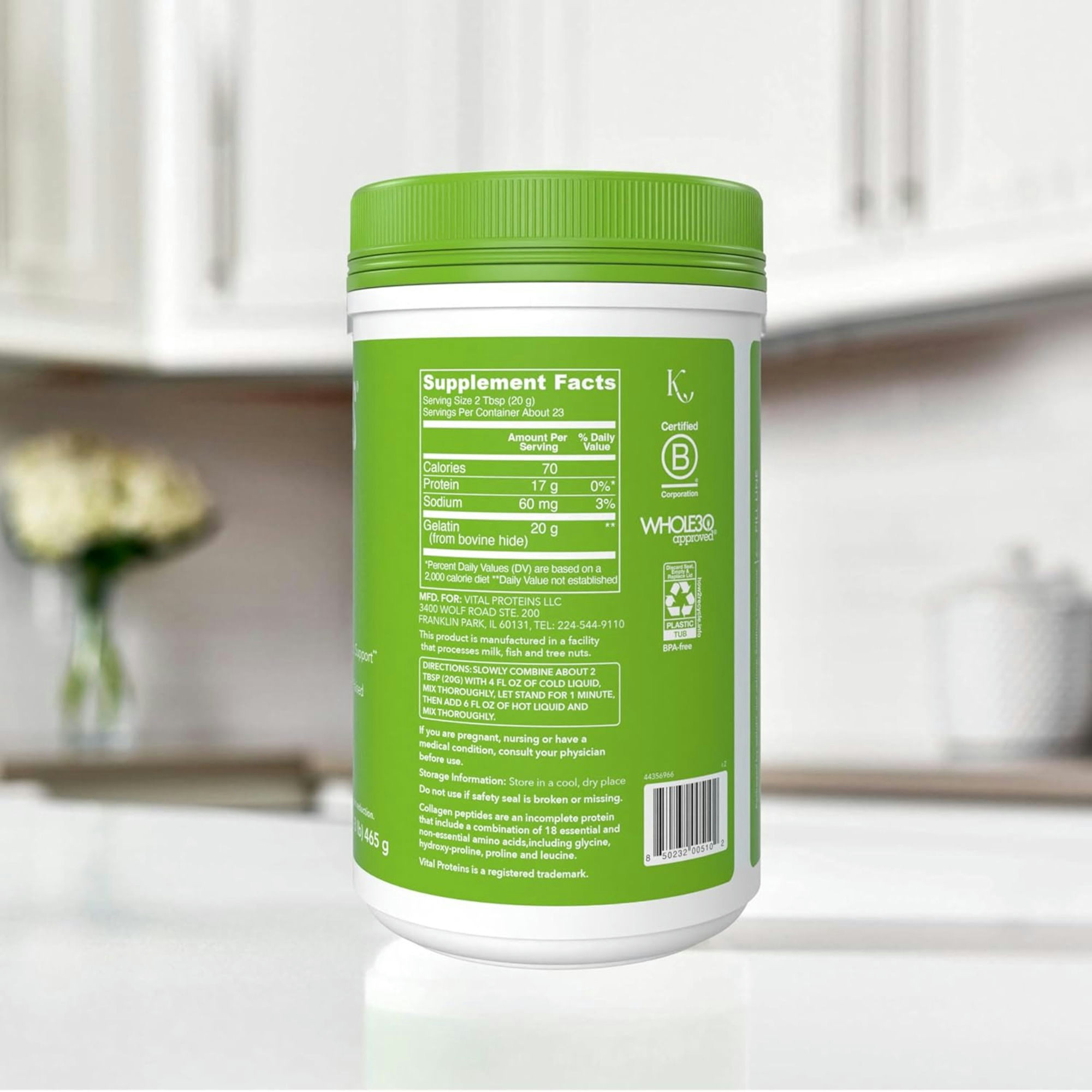 Vital Proteins Beef Gelatin Dietary Supplement