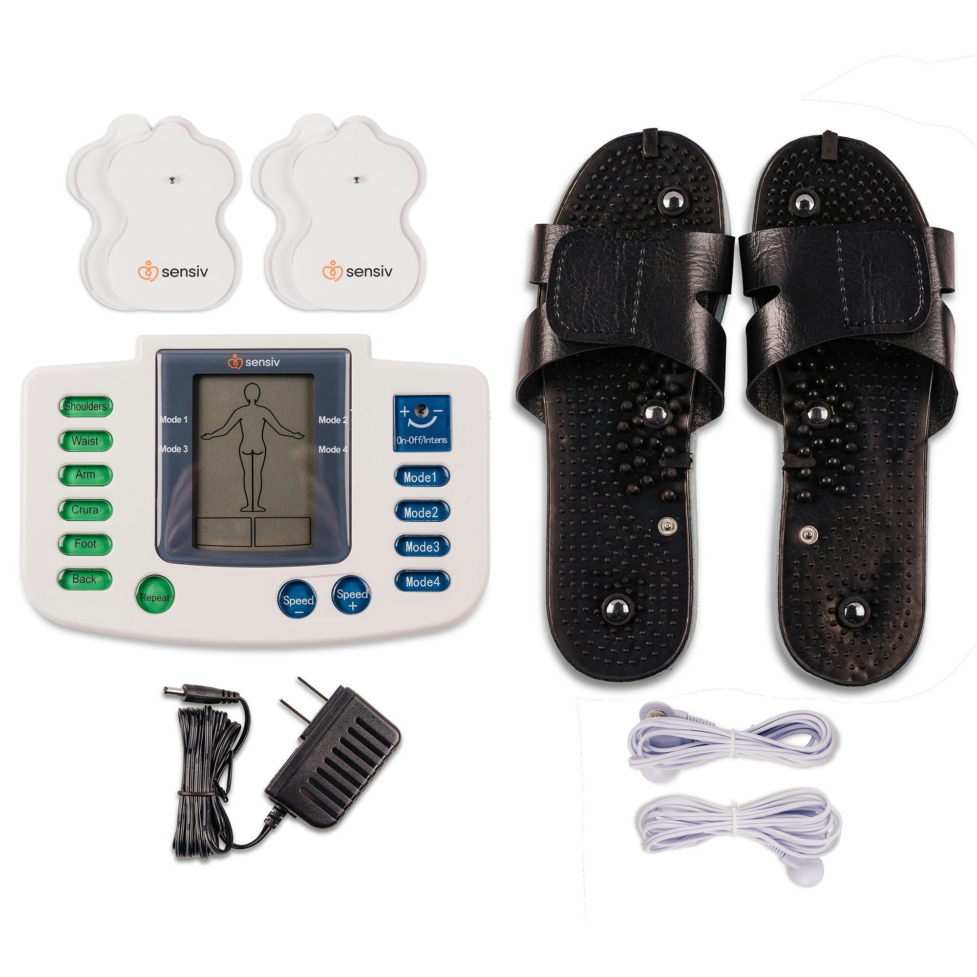 Sensiv Full-Body TENS Unit Pain Reliever with Foot Attachment