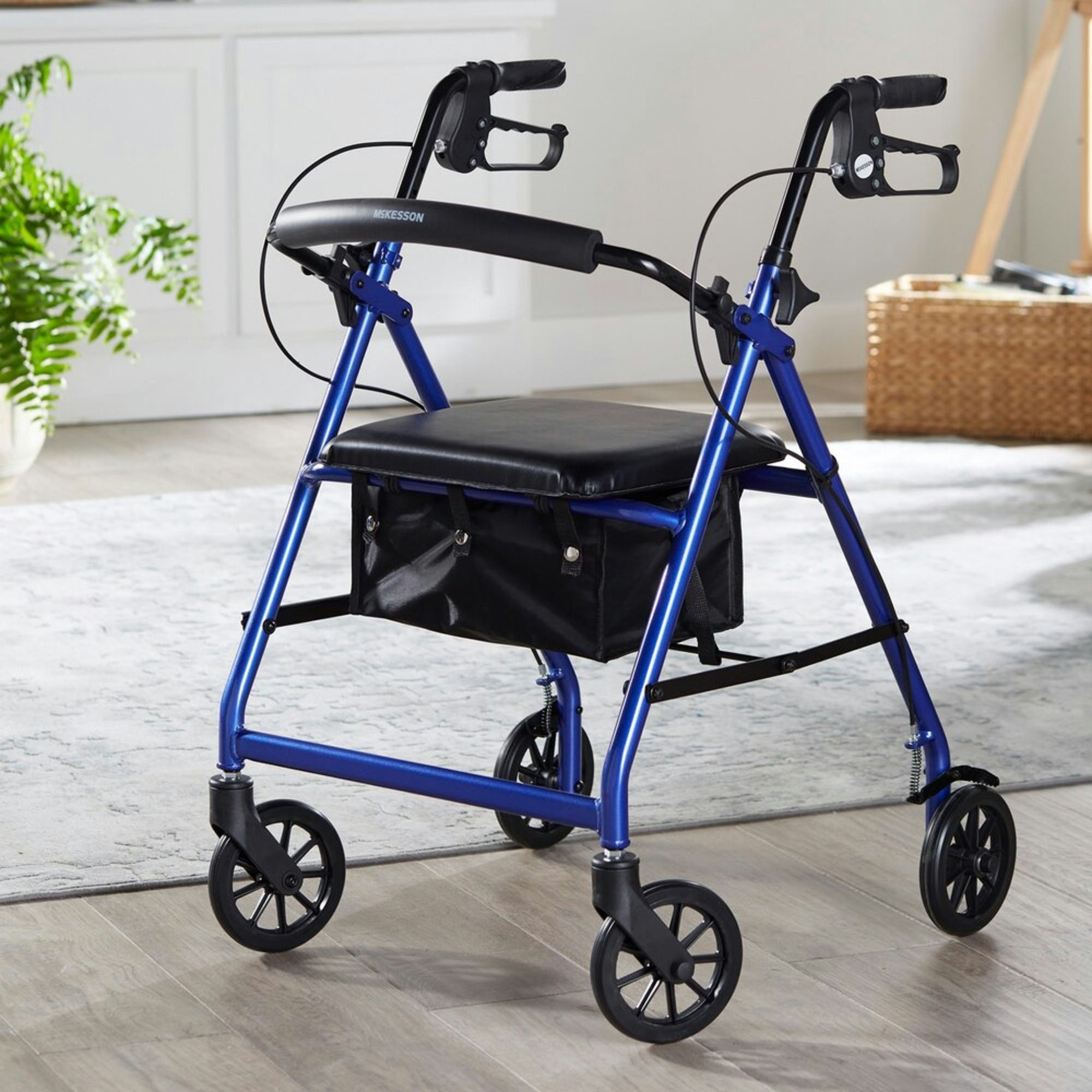 Mckesson Aluminum Adjustable Height 4 Wheel Rollator