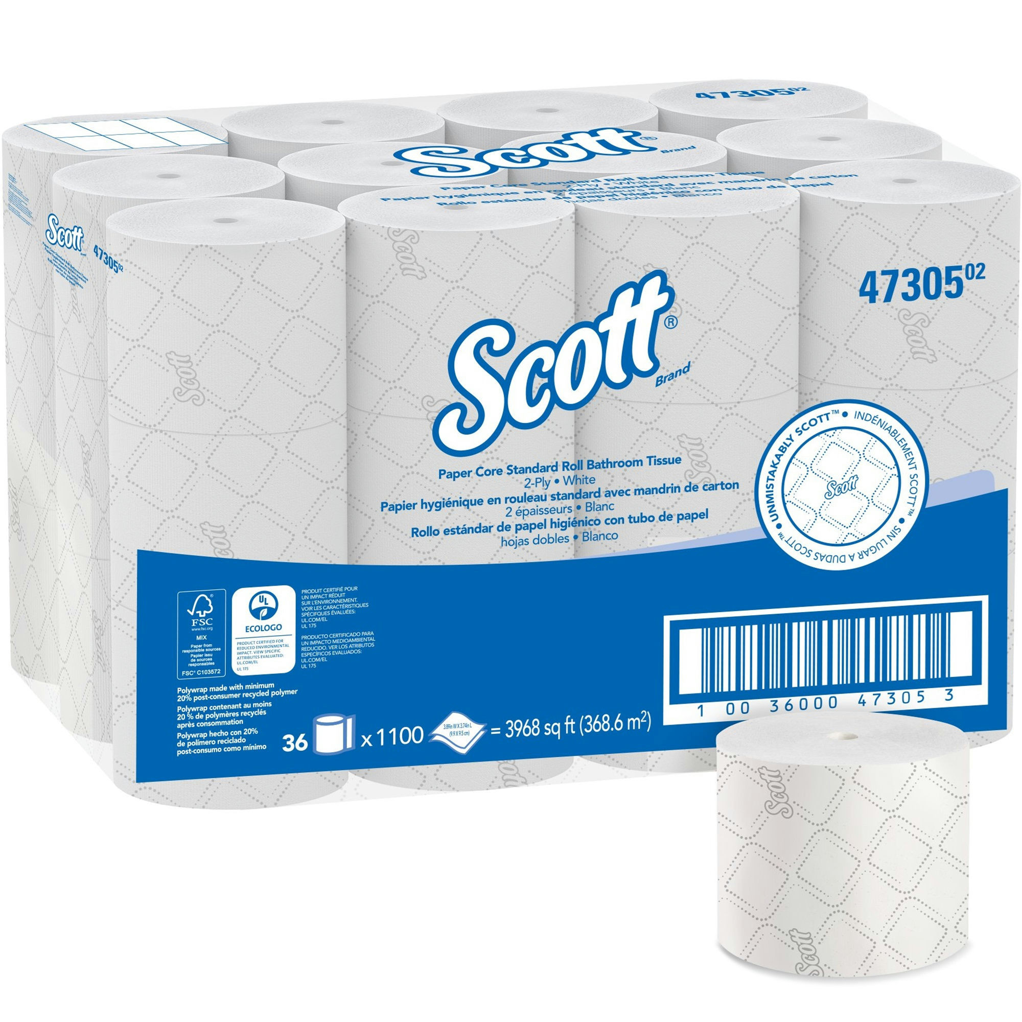 Scott Pro Small Core High-Capacity Standard Roll Toilet Paper