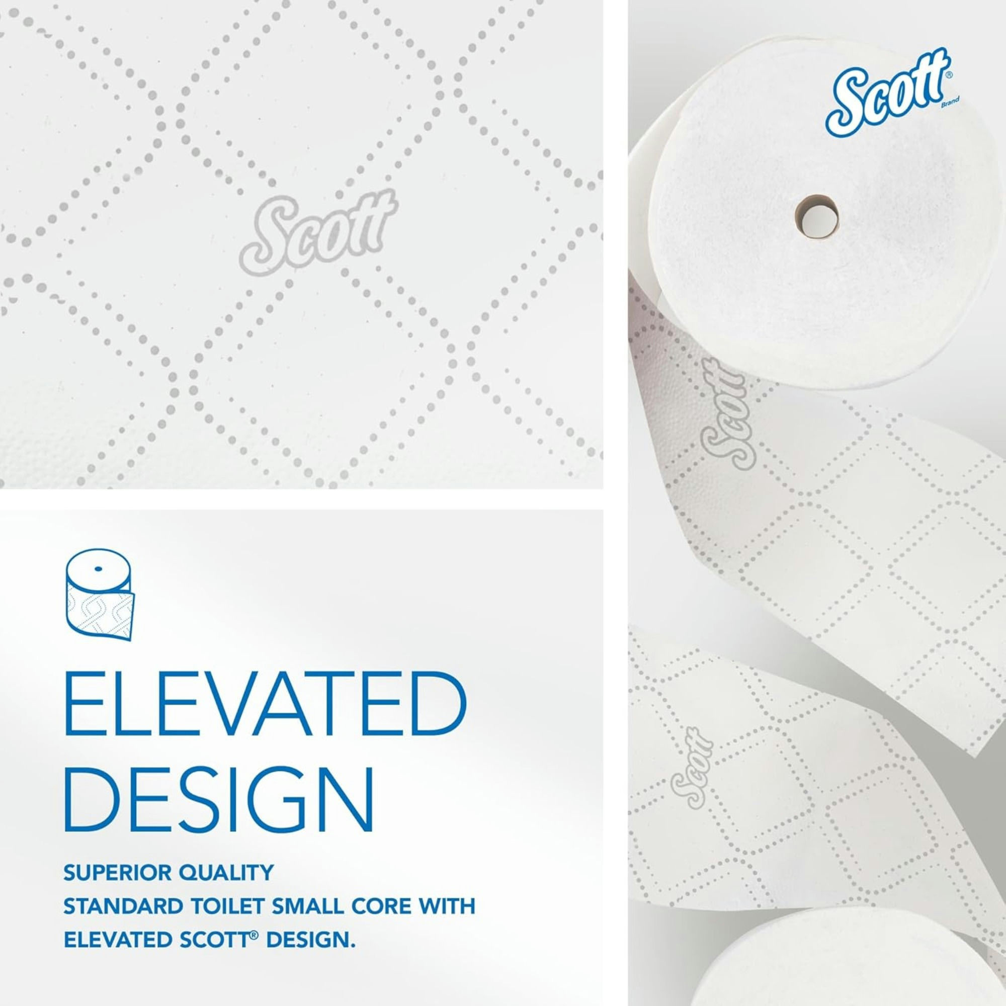 Scott Pro Small Core High-Capacity Standard Roll Toilet Paper