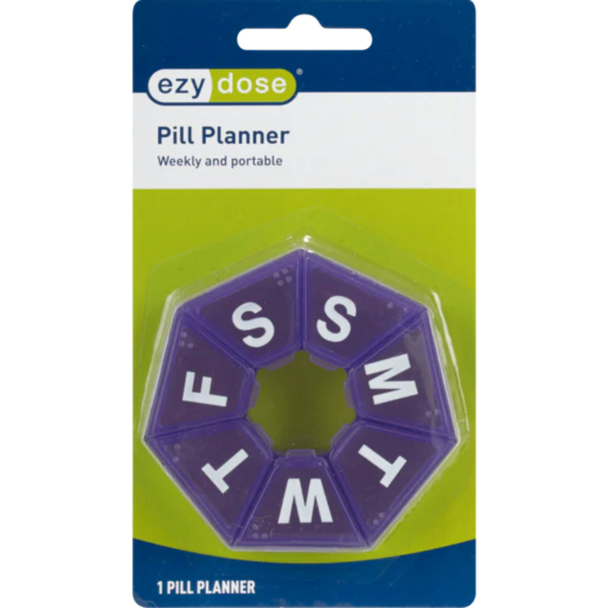 Ezy Dose 7-Day 7-Sided Pill Reminder