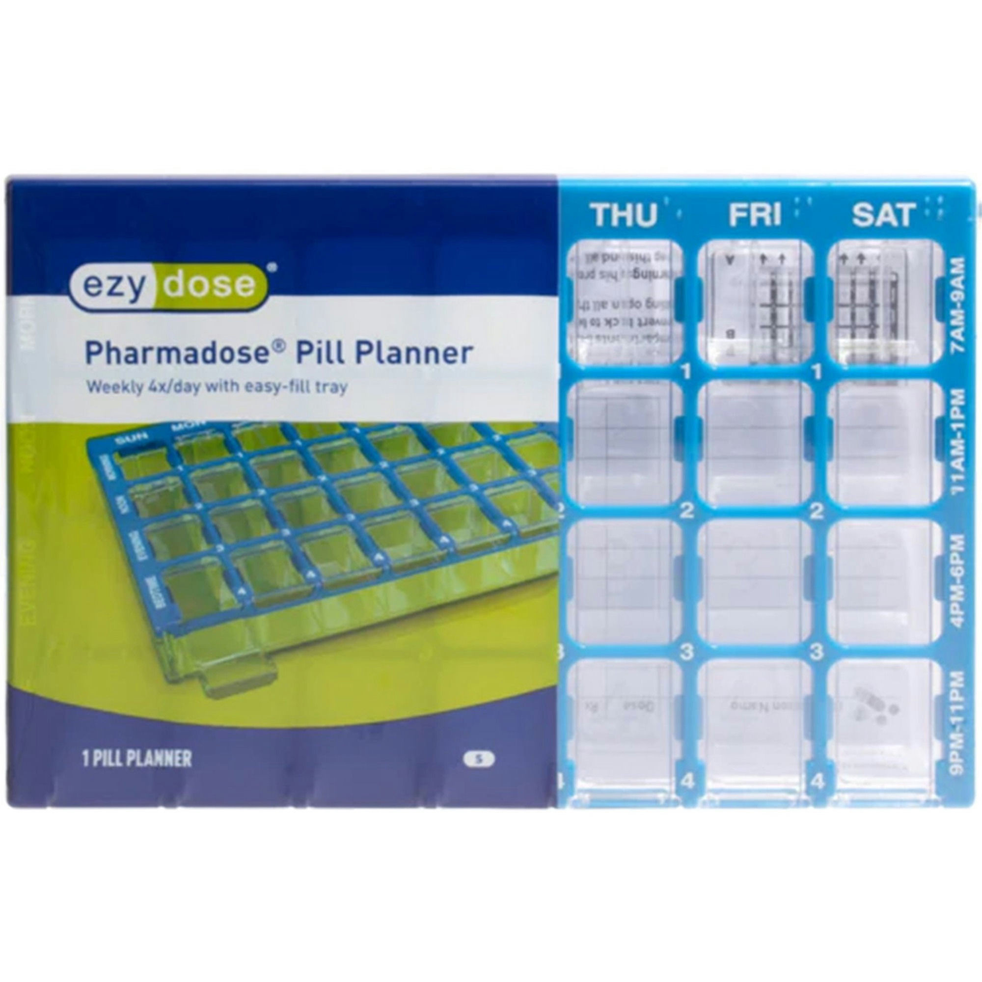 Ezy Dose Pharmadose Pill Planner with Easy Fill Tray