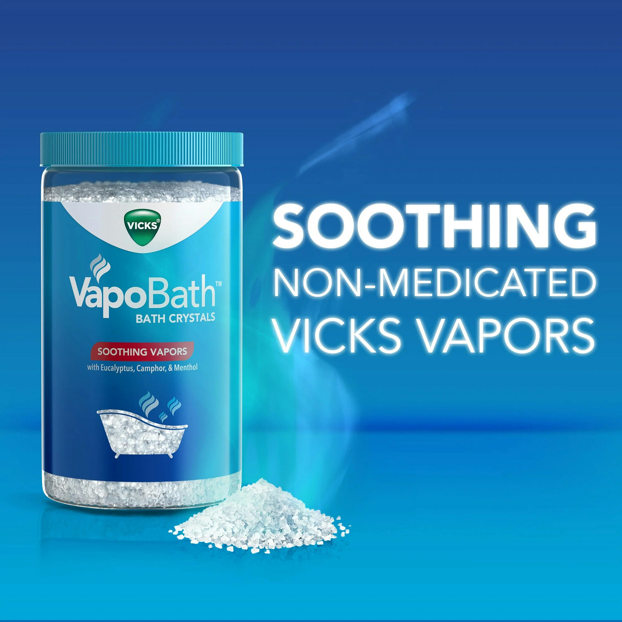 Vicks VapoBath Bath Crystals Non-Medicated Salts