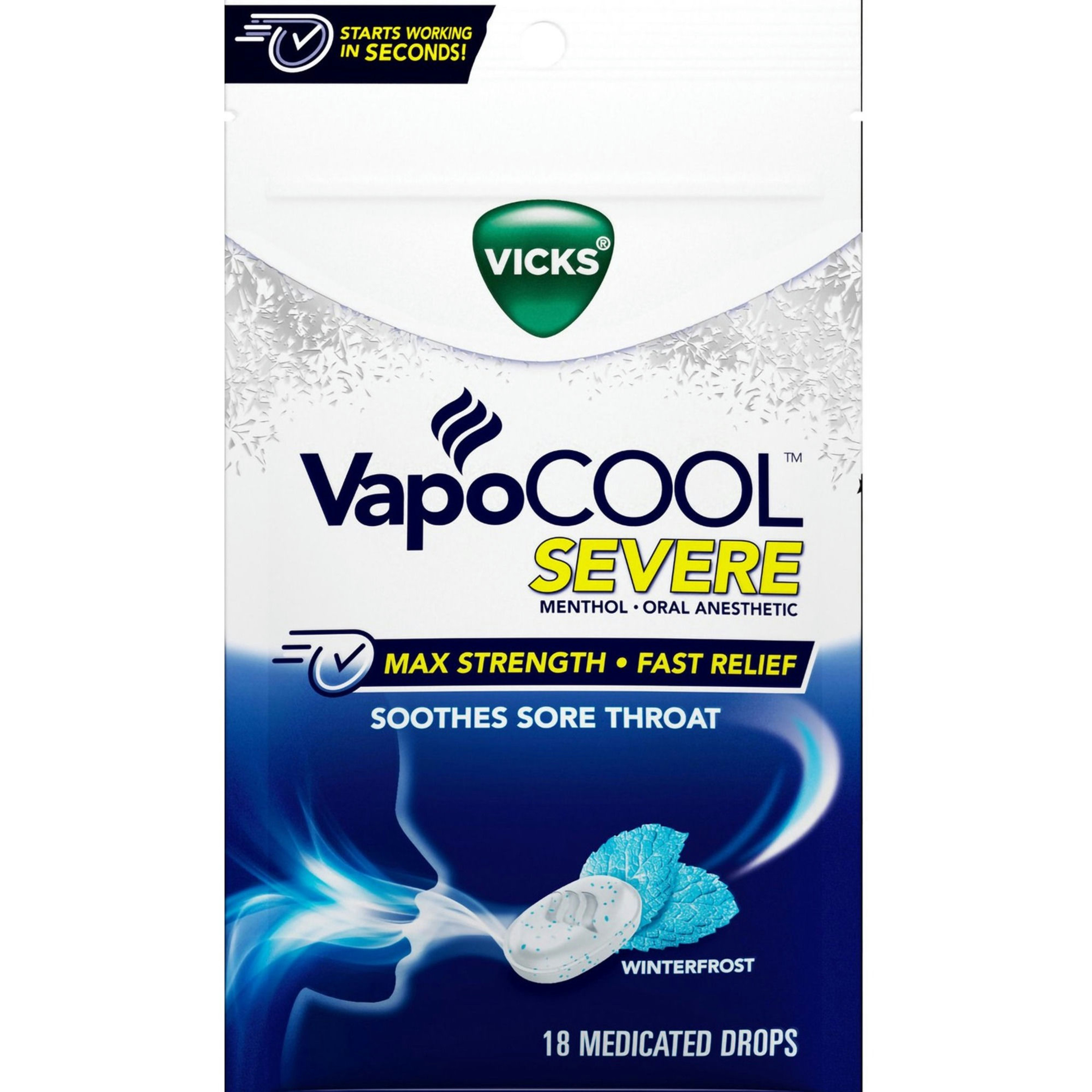 Vicks VapoCool Severe Max Strength Medicated Drops