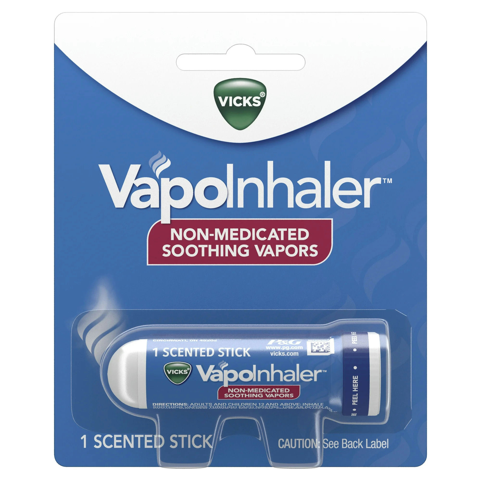 Vicks VapoInhaler Non-Medicated with Refreshing Vicks Vapors Scented Stick