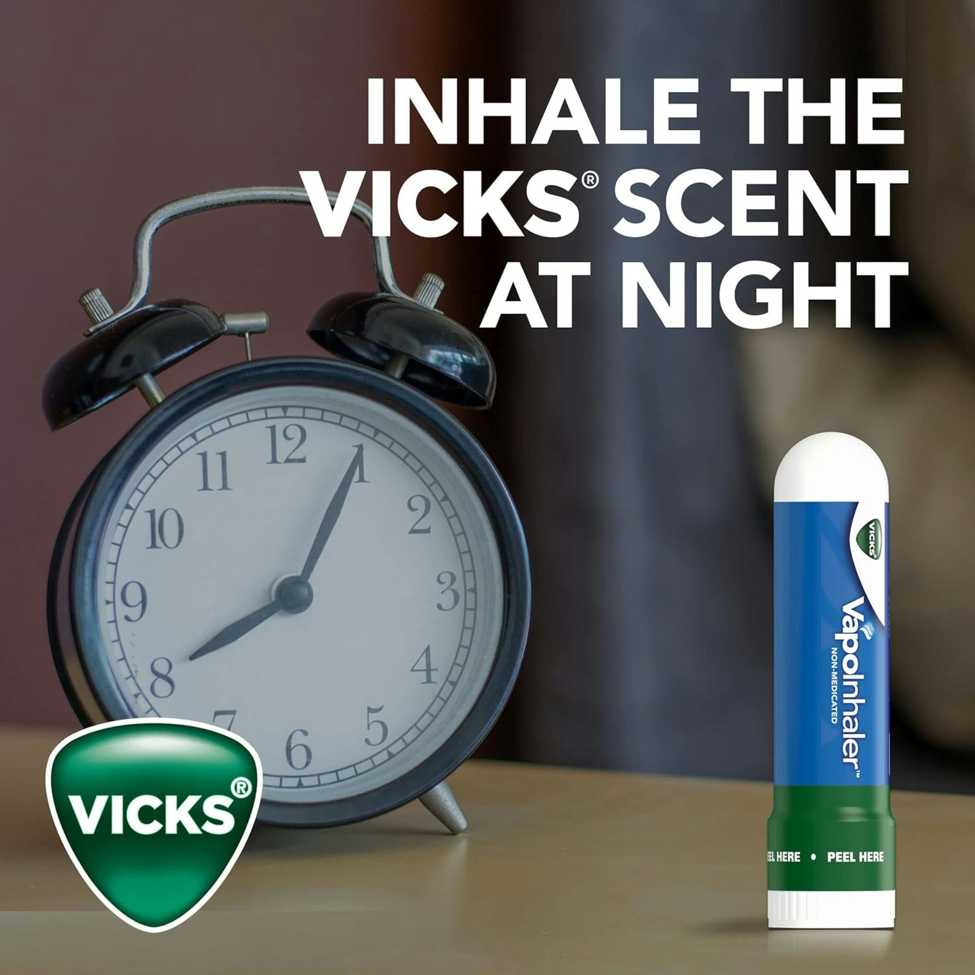 Vicks VapoInhaler Non-Medicated with Refreshing Vicks Vapors Scented Stick
