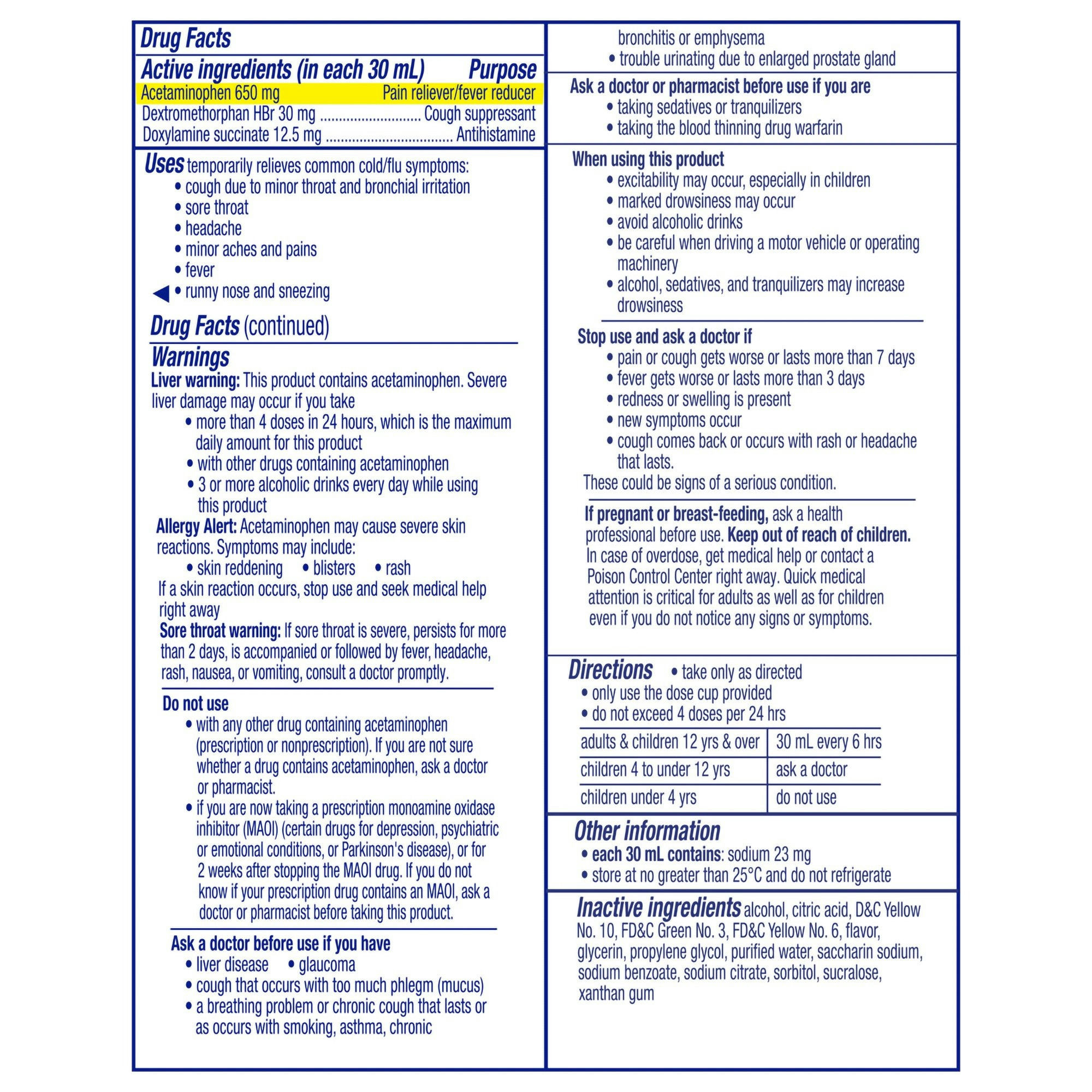 Vicks NyQuil Cold & Flu Relief Liquid