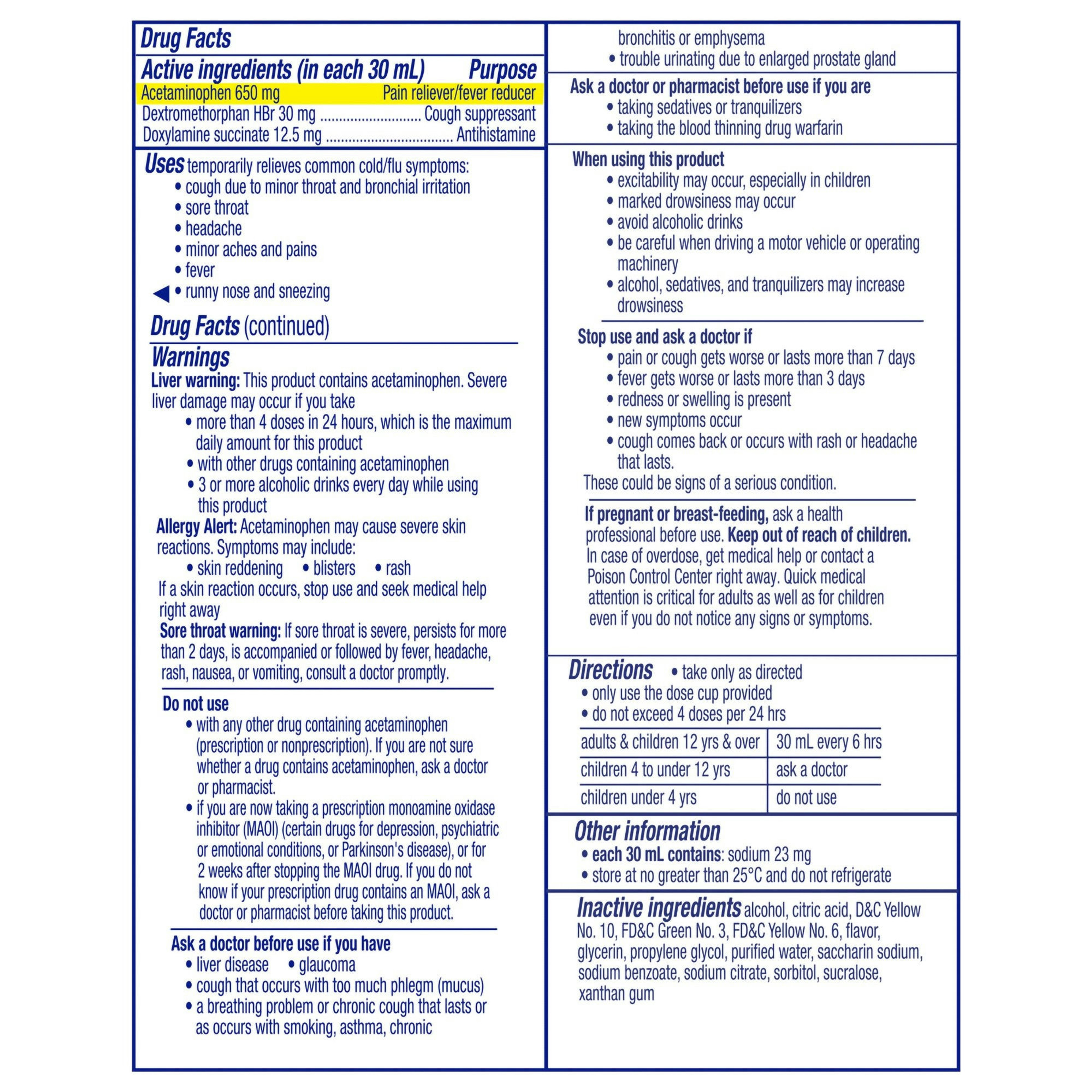 Vicks NyQuil Cold & Flu Relief Liquid