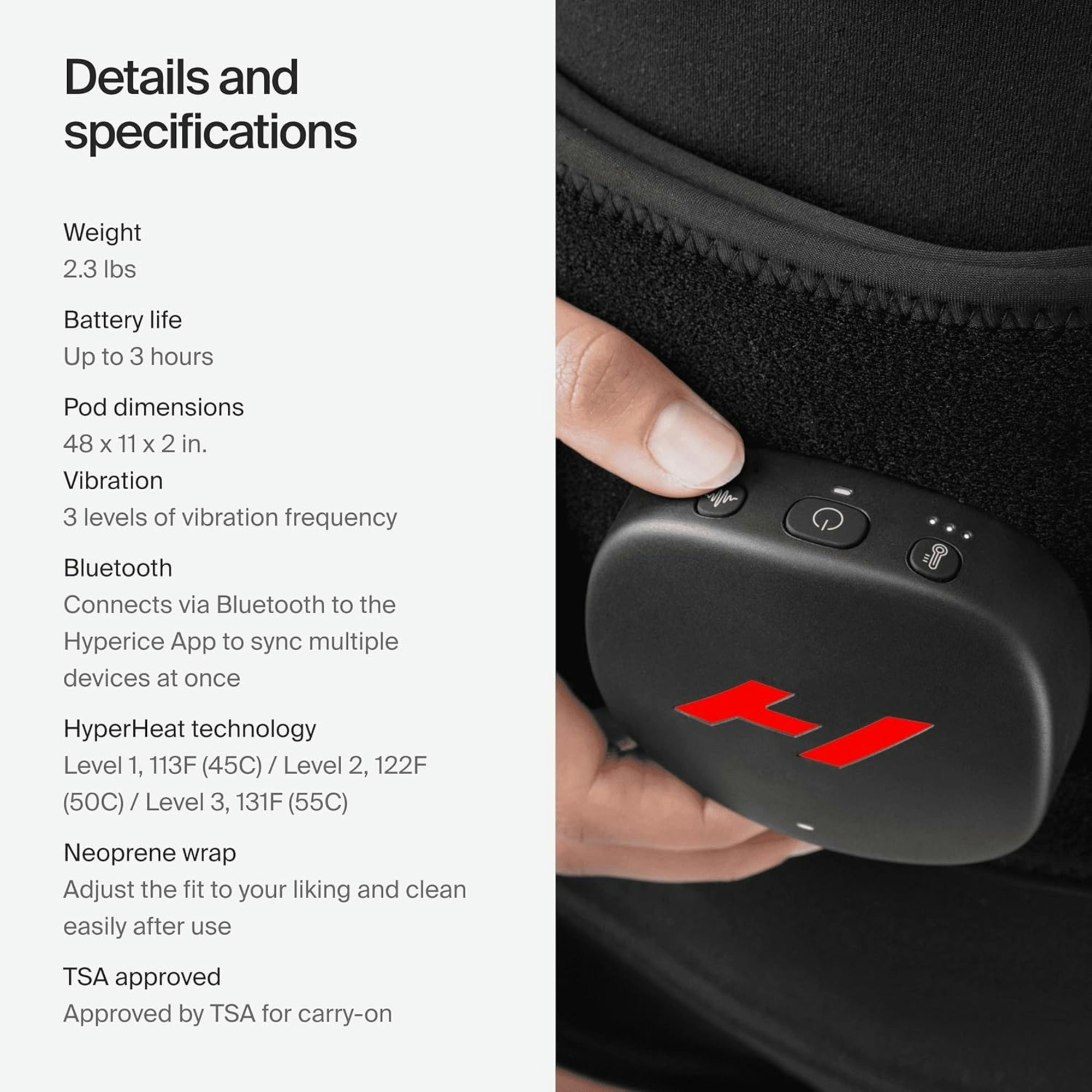 Hyperice Venom 2 Shoulder Advanced Heat + Vibration Wrap