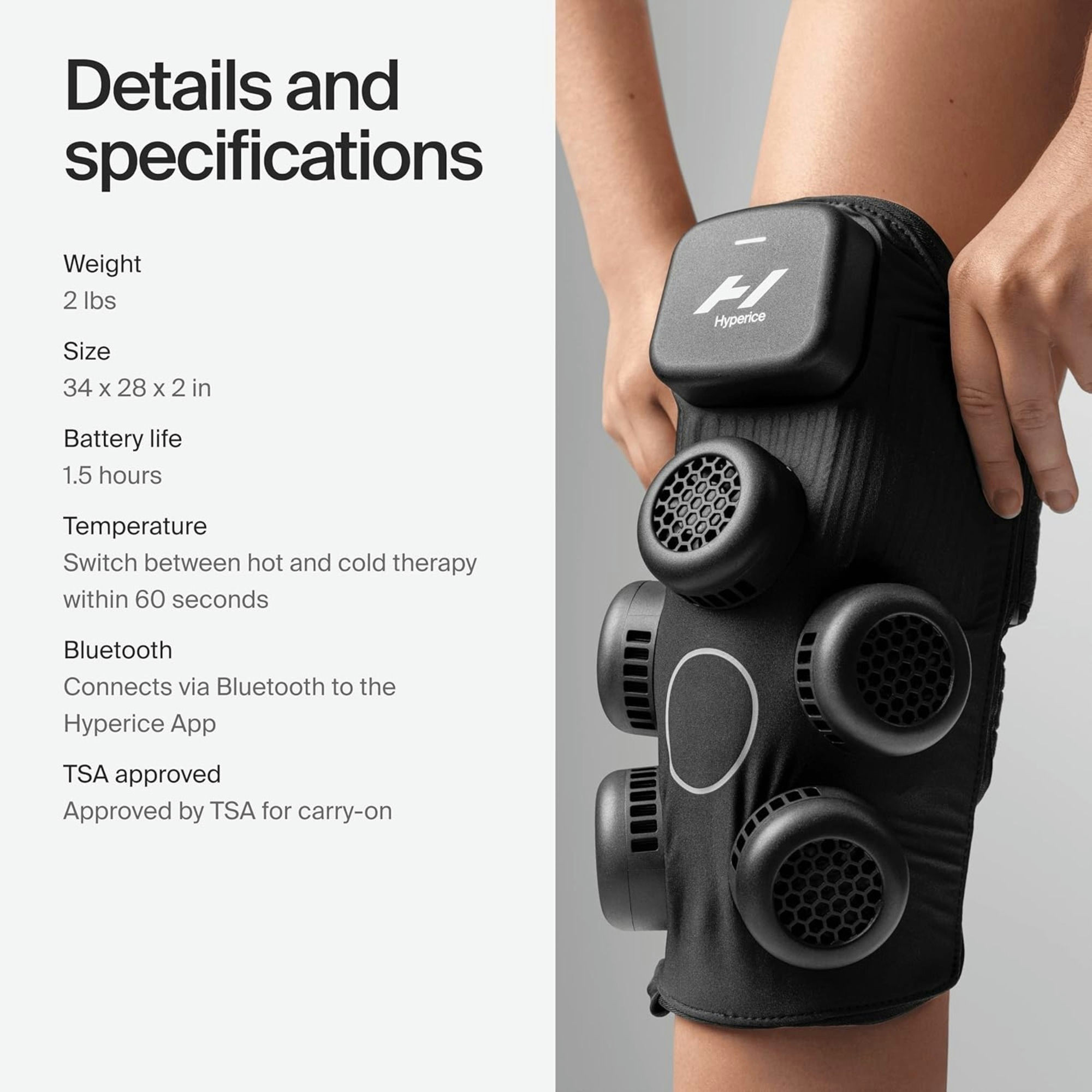 Hyperice X Knee Electric Contrast Therapy Device | Carewell