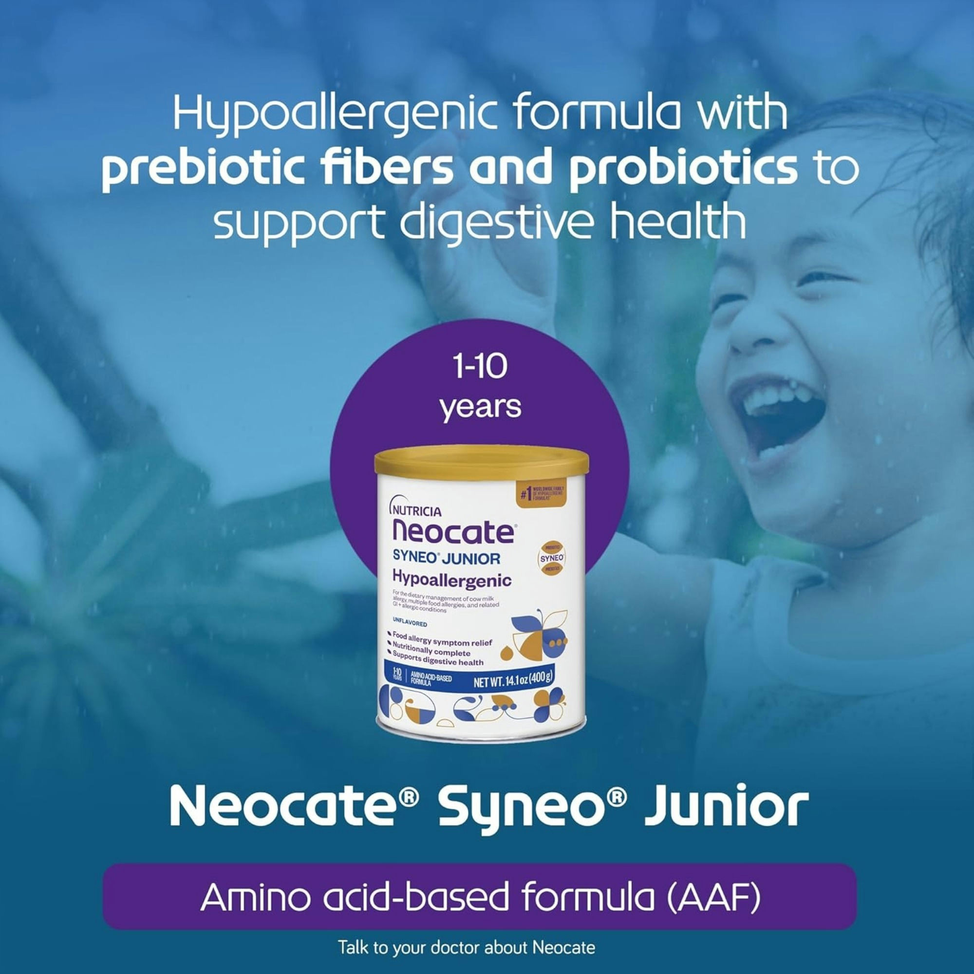 Nutricia Neocate Syneo Junior Hypoallergenic Amino Acid-Based Formula
