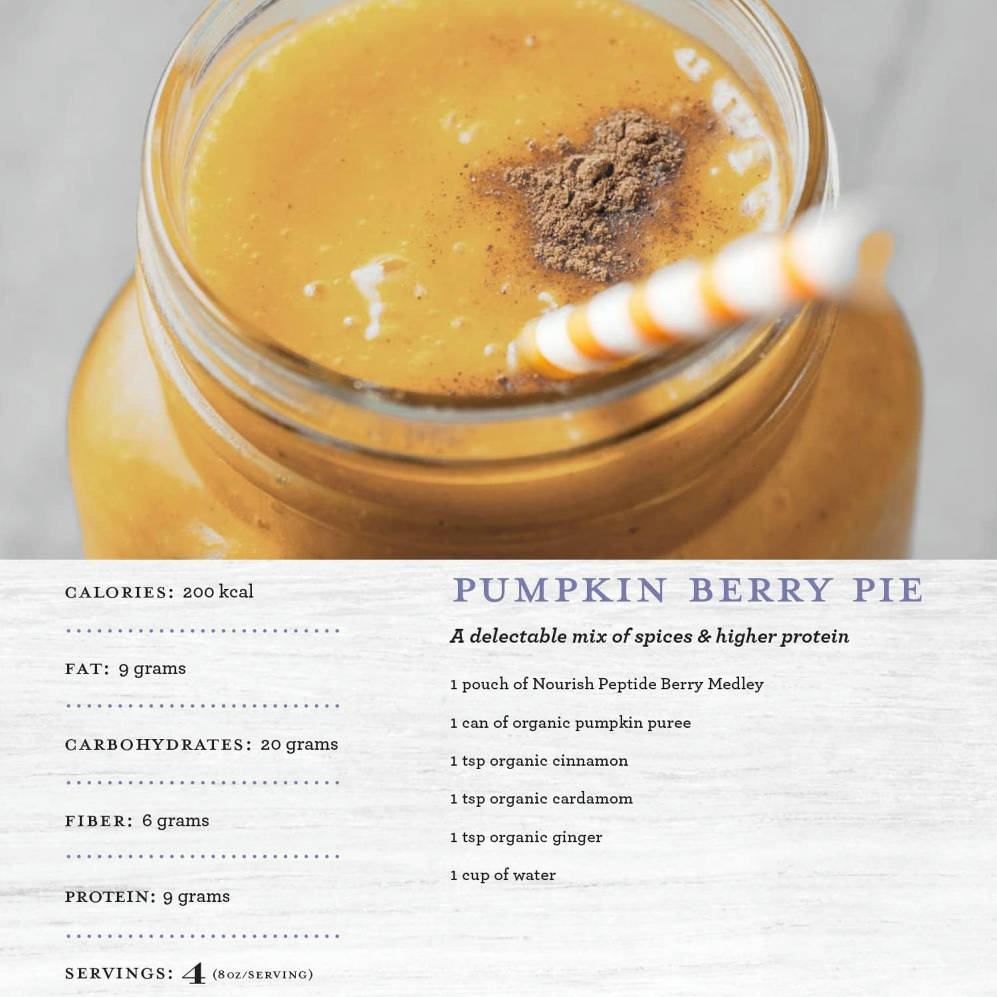 Functional Formularies Nourish Peptide Organic Pediatric Meal Replacement