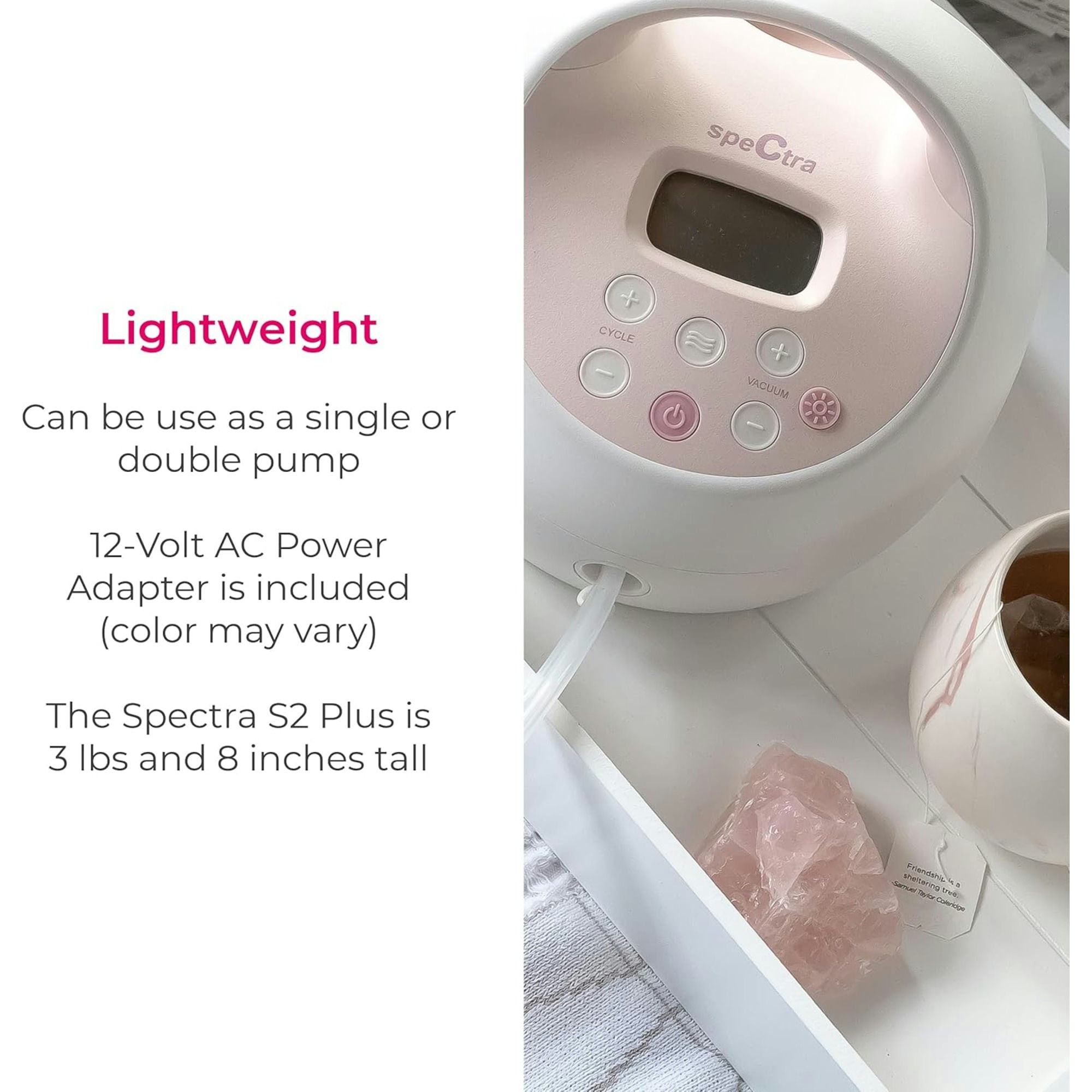 Spectra S2 Plus Premier Double Electric Breast Pump Bundle