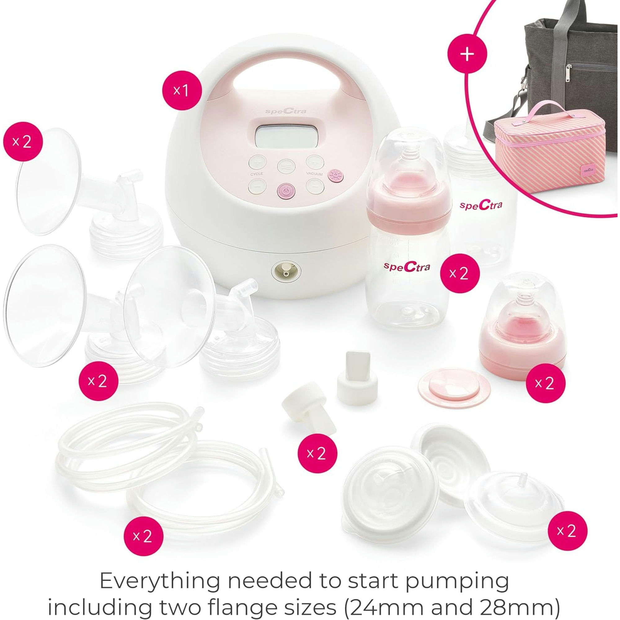 Spectra S2 Plus Premier Double Electric Breast Pump Bundle