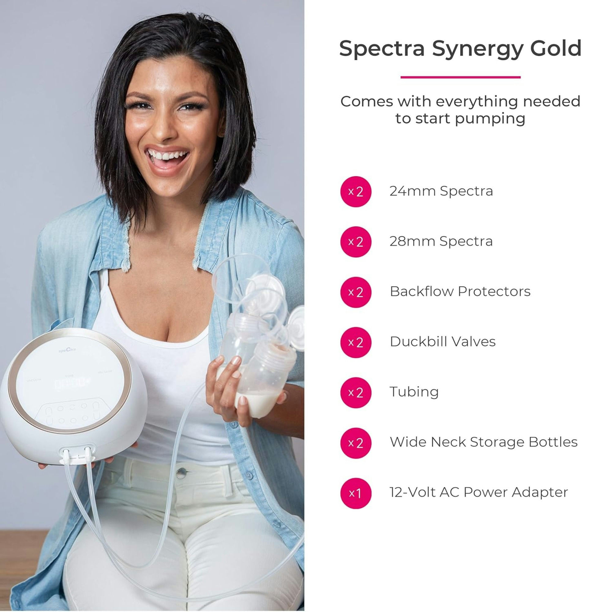 Spectra SG Synergy Gold Double Adjustable Electric Breast Pump