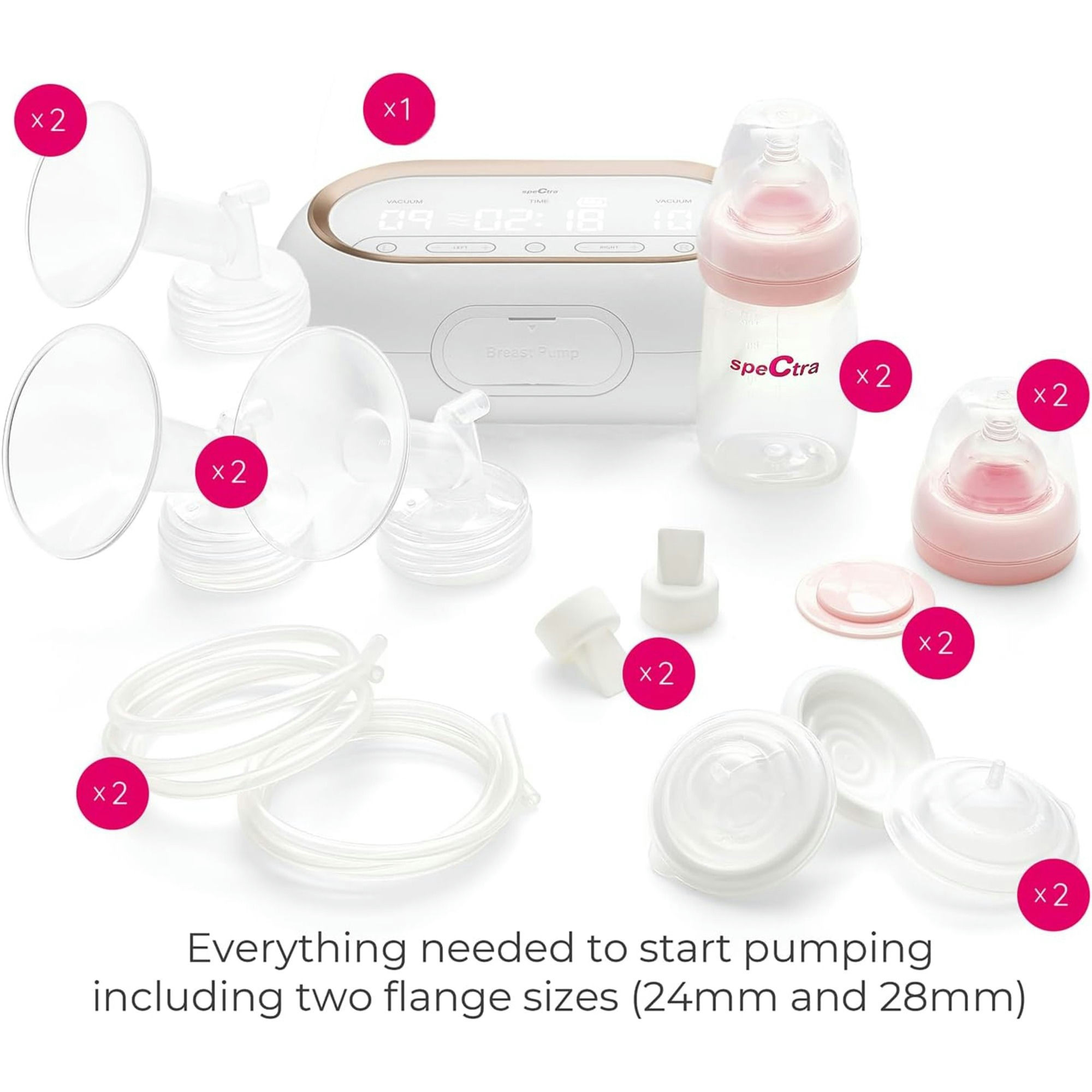 Spectra SG Portable Double Adjustable Electric Breast Pump